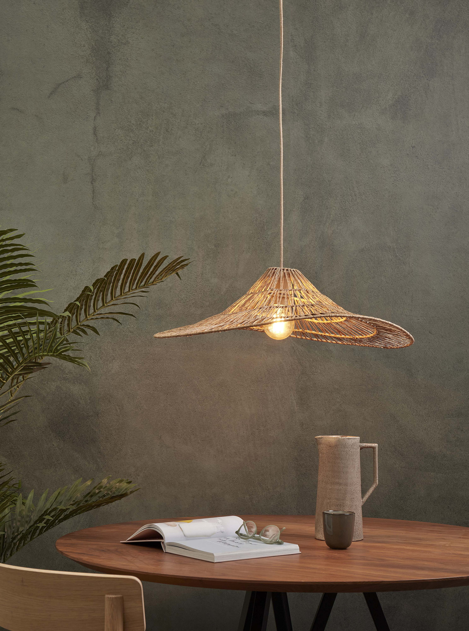 GOOD&MOJO Hanglamp 'Cuzco' Jute, 65cm, kleur Naturel