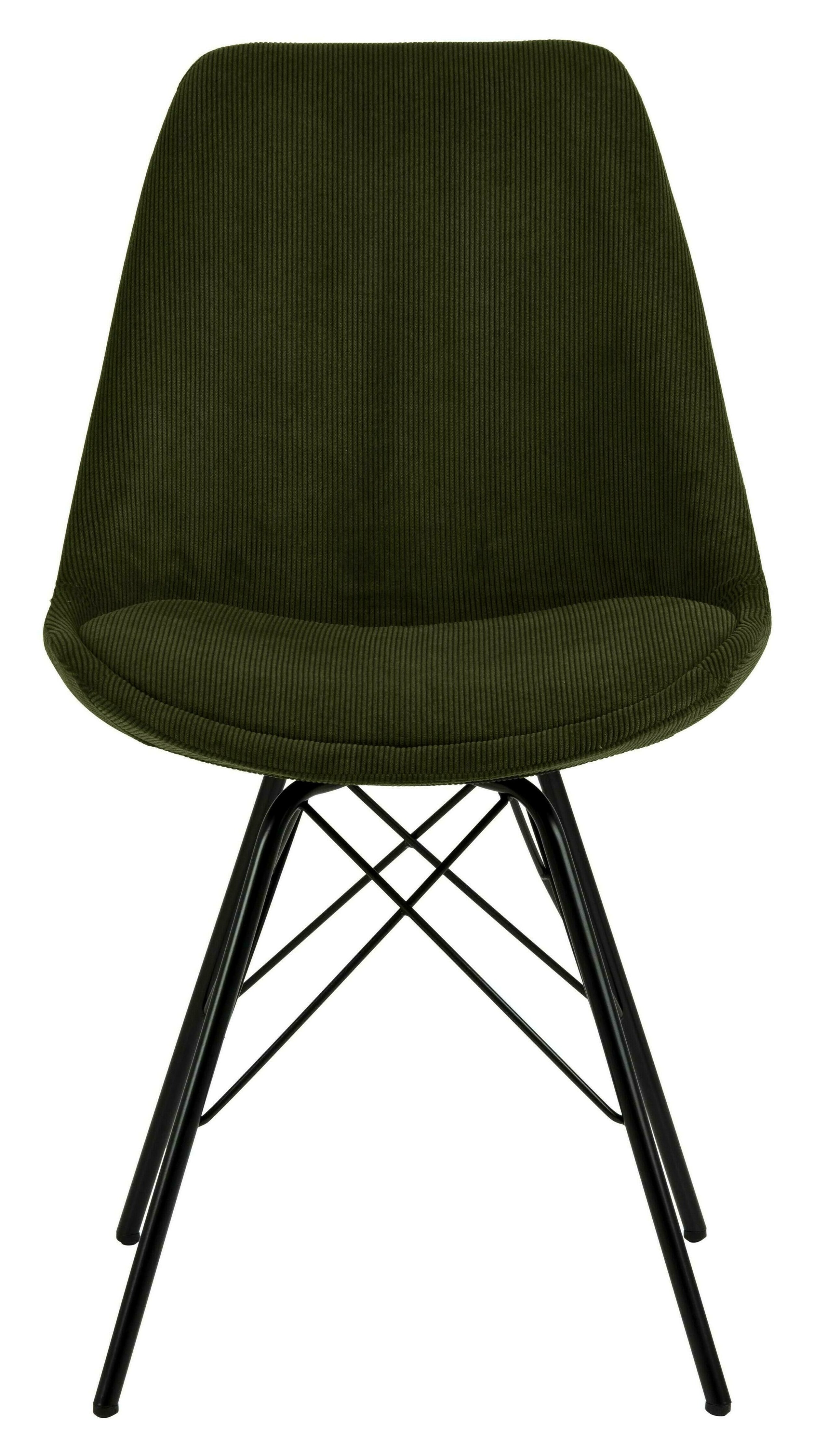 Bendt Eetkamerstoel 'Liva' Rib, kleur Olijfgroen