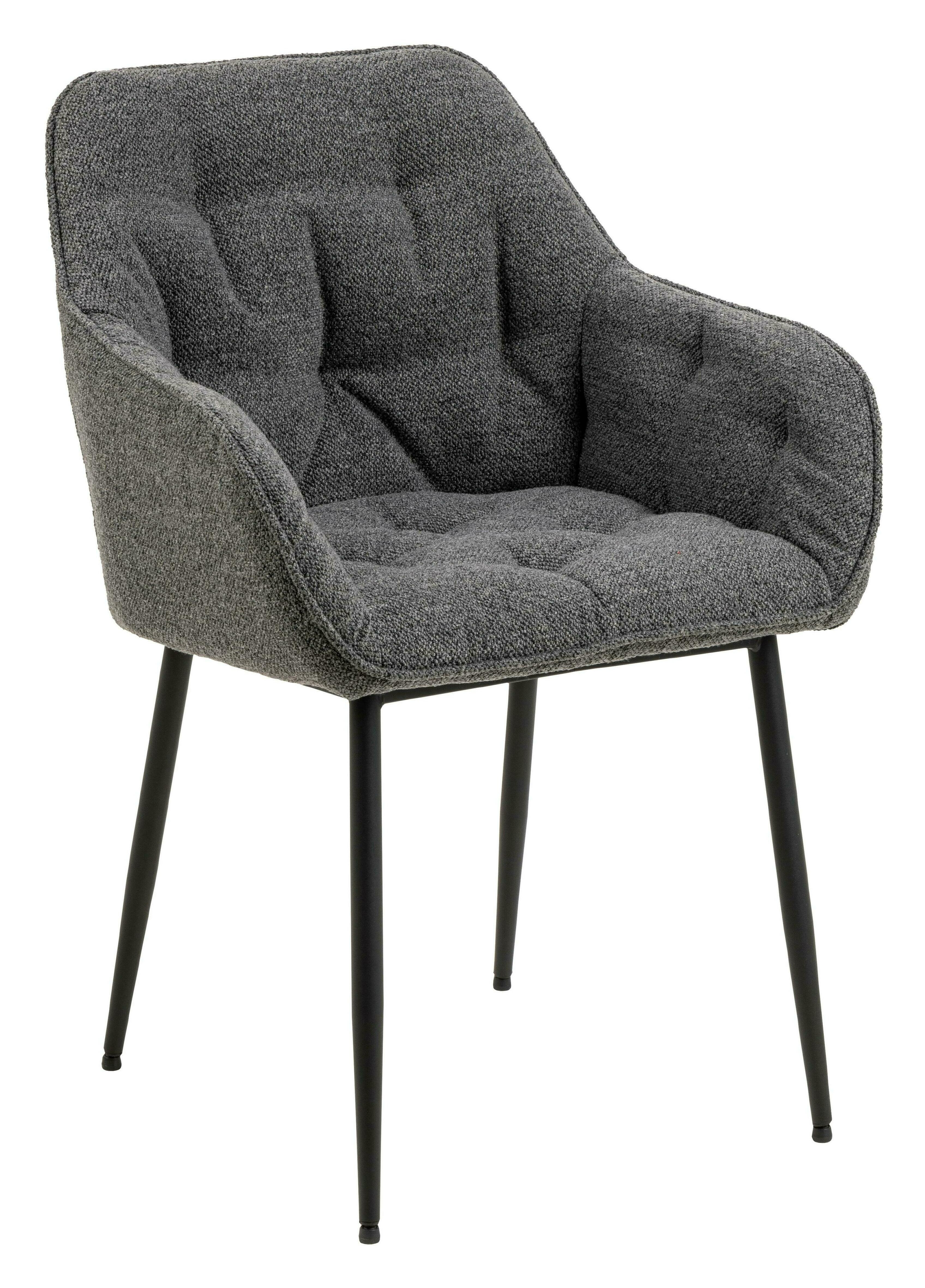 Sohome Eetkamerstoel 'Milly' Bouclé, kleur Antraciet