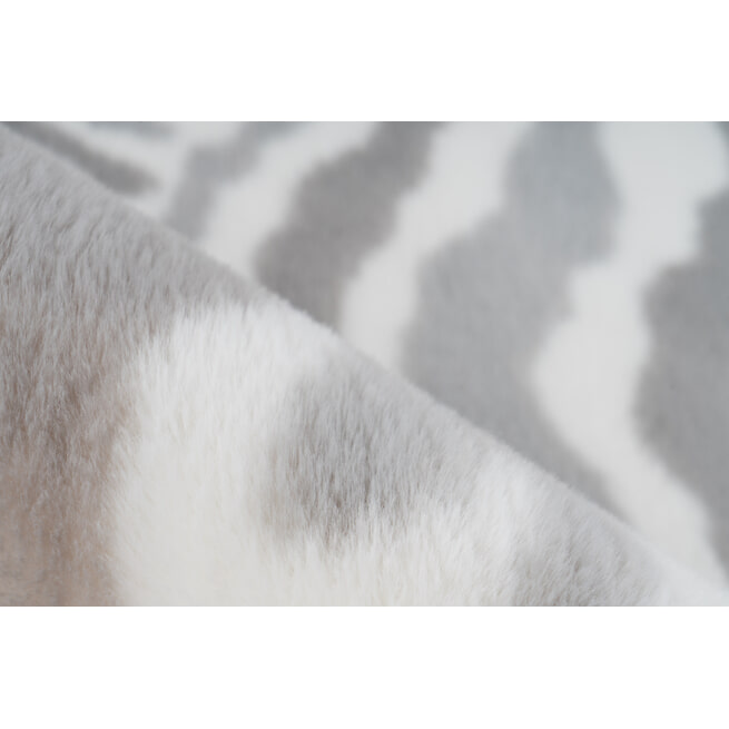 Kayoom Vloerkleed 'Rabbit Animal' kleur grijs / wit