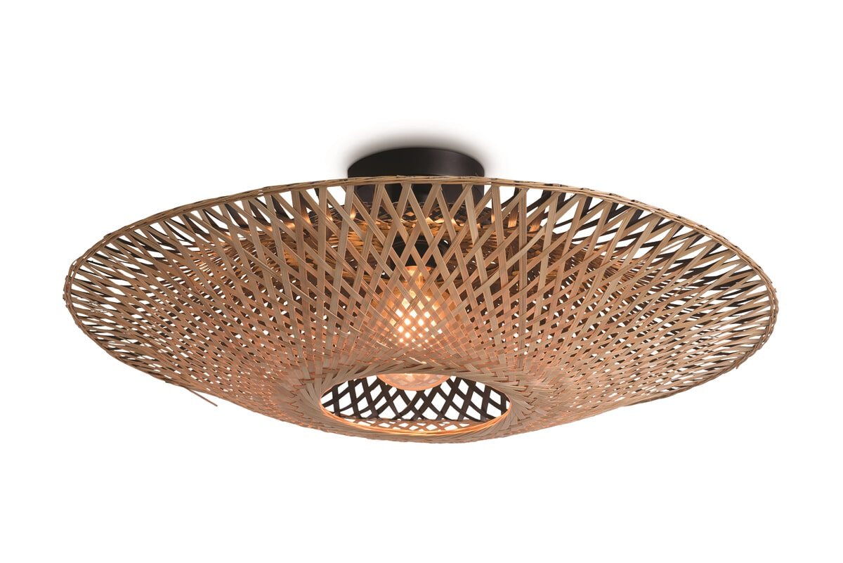 GOOD&MOJO Plafondlamp 'Kalimantan' Small, Bamboe, kleur Naturel