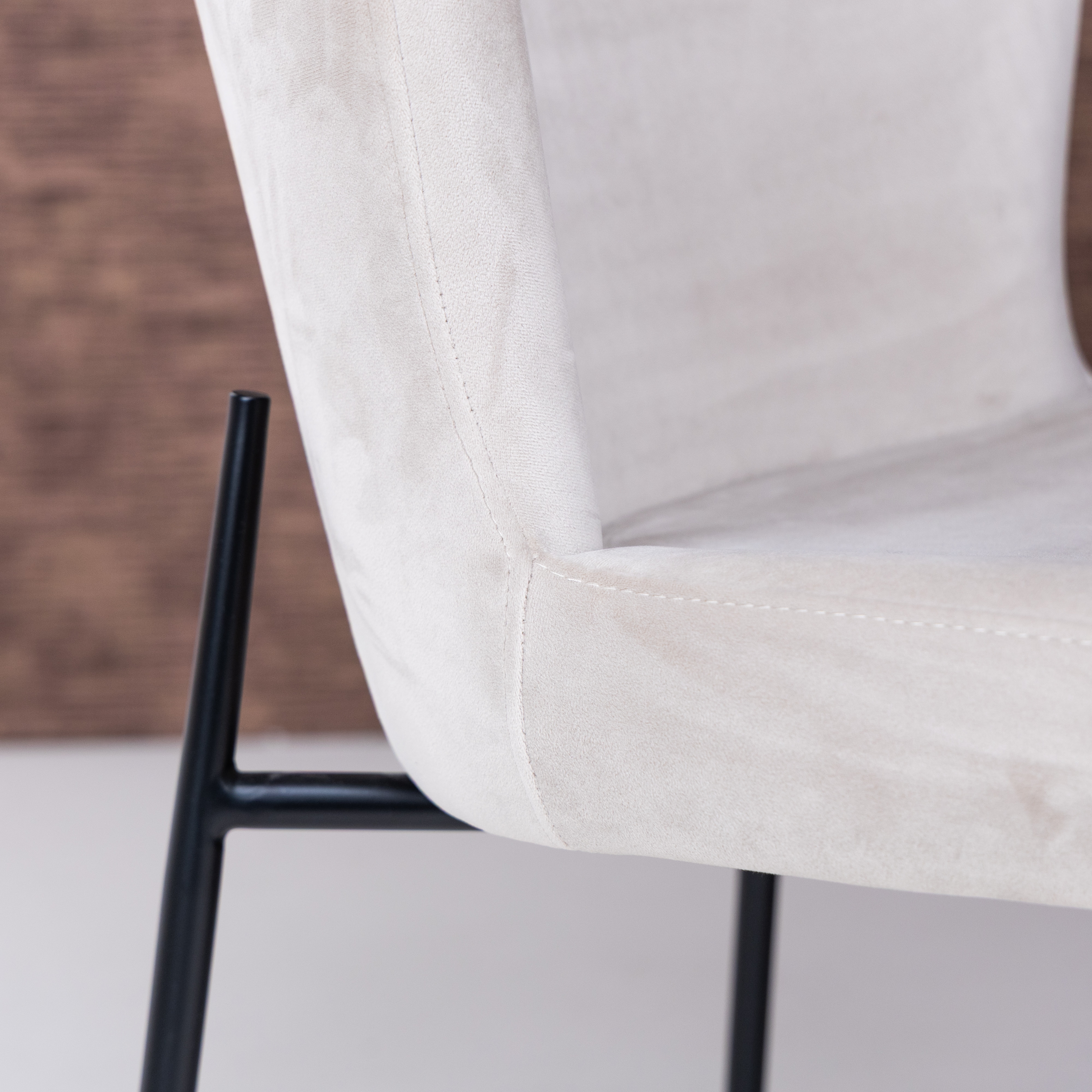 Richmond Eetkamerstoel 'Darby' Velvet, kleur Khaki