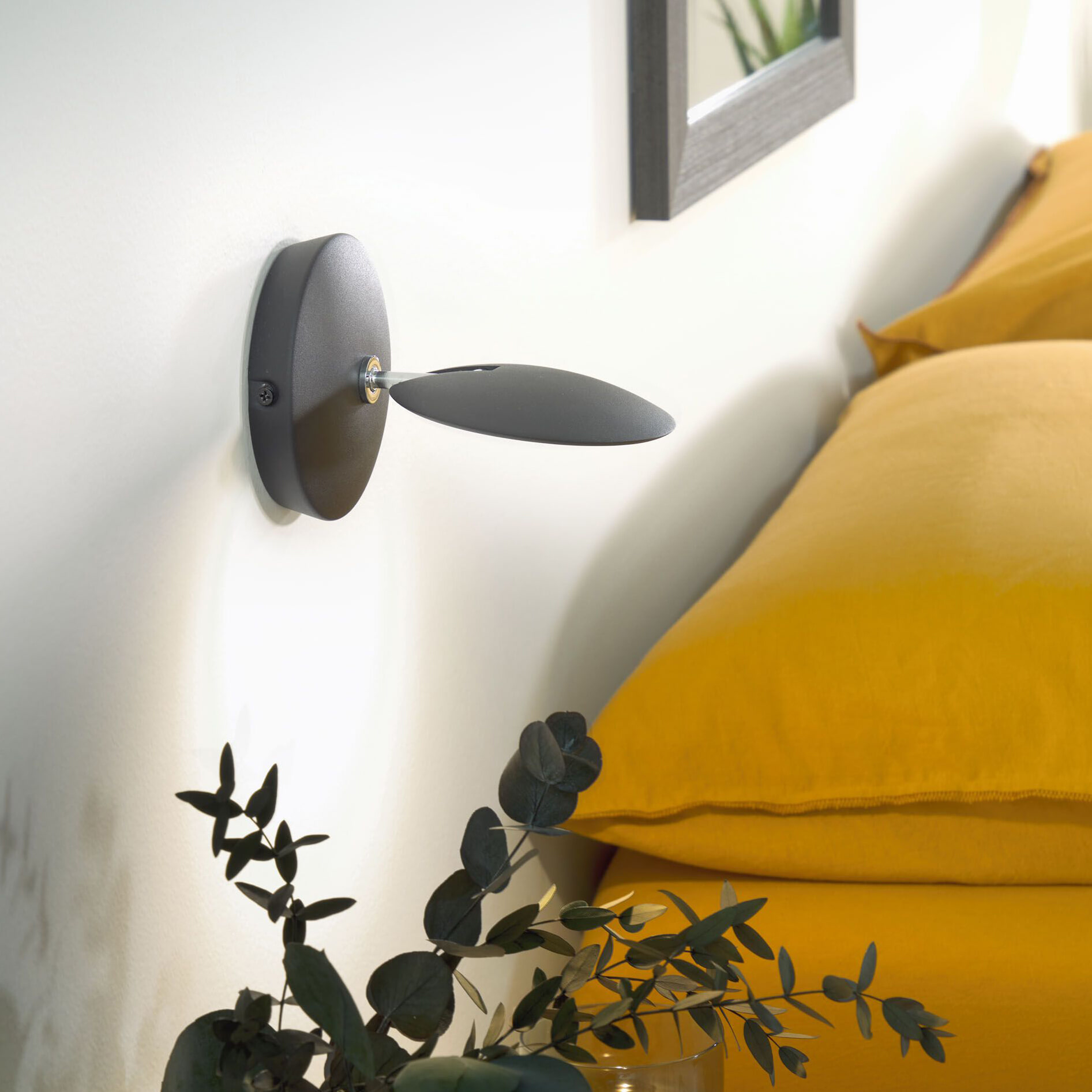 Kave Home Wandlamp 'Tannsy' kleur Zwart Kave Home Wandlamp 'Tannsy' kleur Zwart