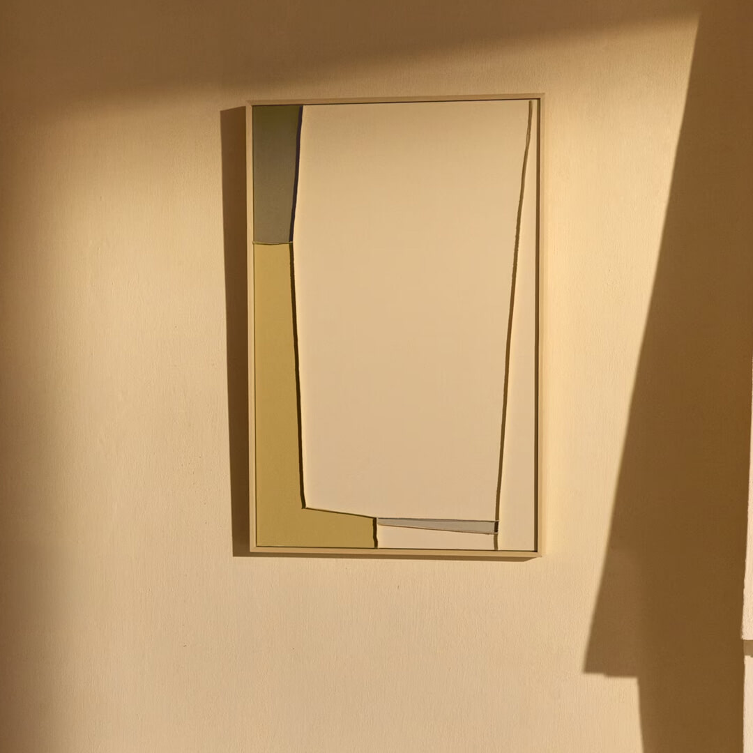 Kave Home Schilderij Deravia 90 x 60cm - Beige