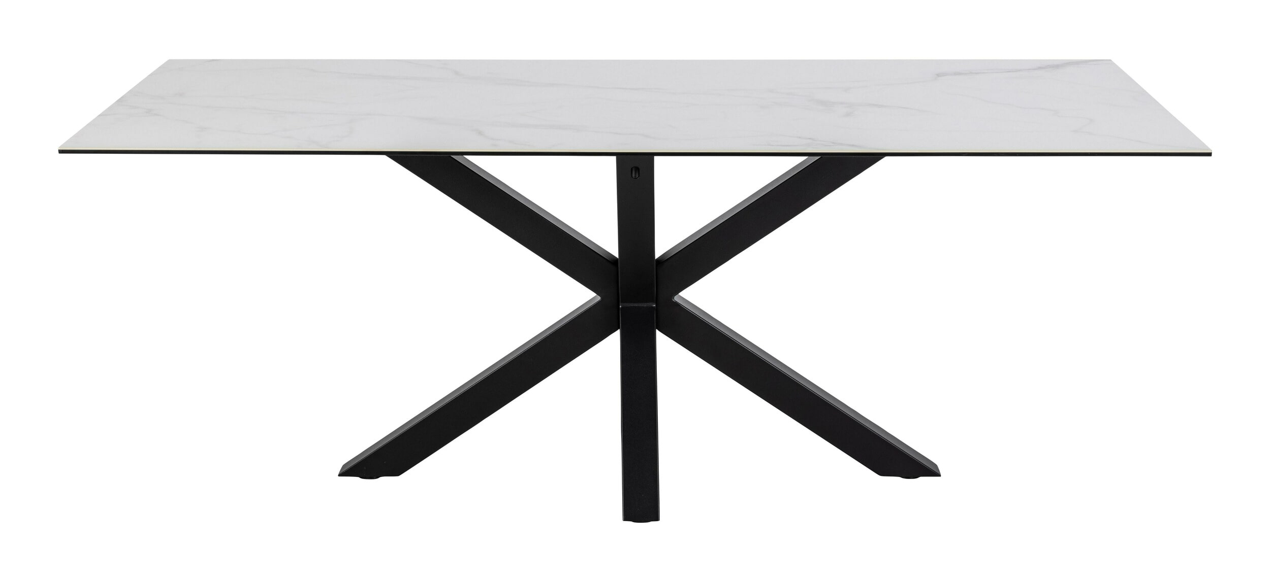 Sohome Eettafel 'Parker' Keramiek met marmerlook, 200 x 100cm, kleur Wit