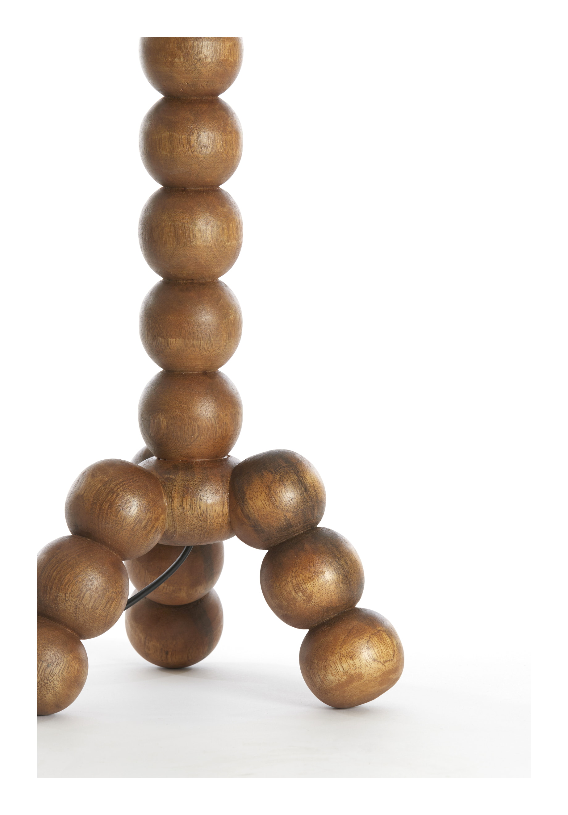 Light & Living Tafellamp 'Veglio' Mangohout, 40cm, kleur Bruin (excl. kap)