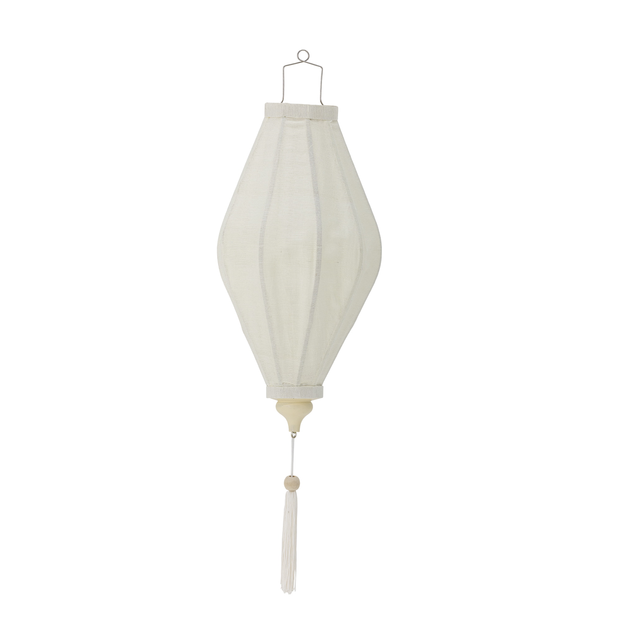Bloomingville Decoratie Pomp Bamboe en stof - Wit