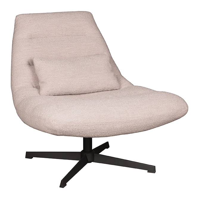LABEL51 Draaifauteuil 'Nox' Bouclé, kleur Naturel