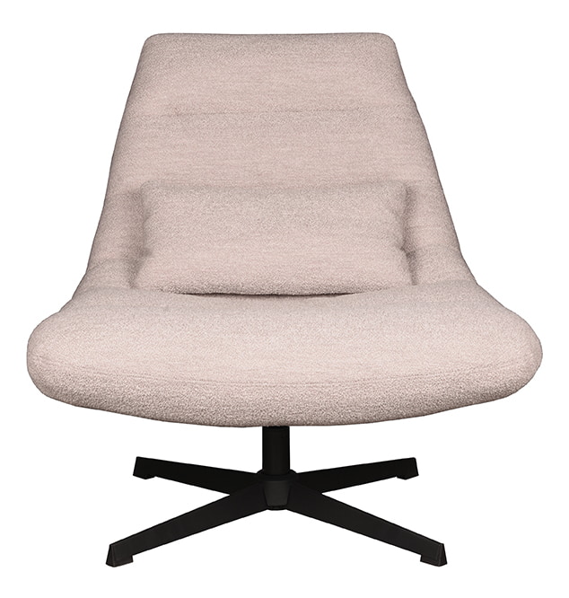 LABEL51 Draaifauteuil 'Nox' Bouclé, kleur Naturel