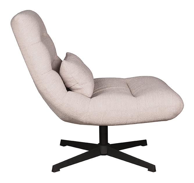 LABEL51 Draaifauteuil 'Nox' Bouclé, kleur Naturel