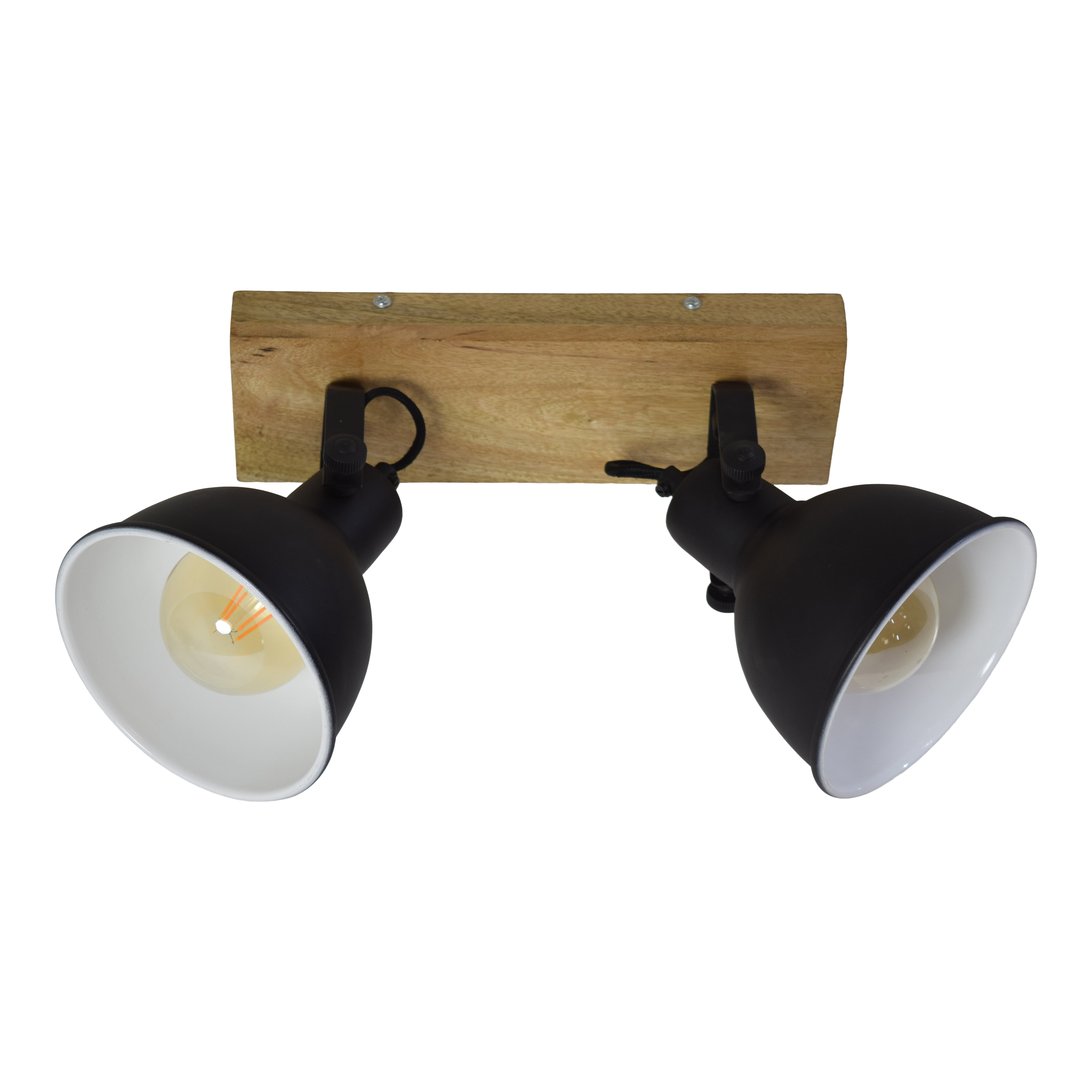 Urban Interiors Plafondspot 'Woody' Double, kleur Vintage Black