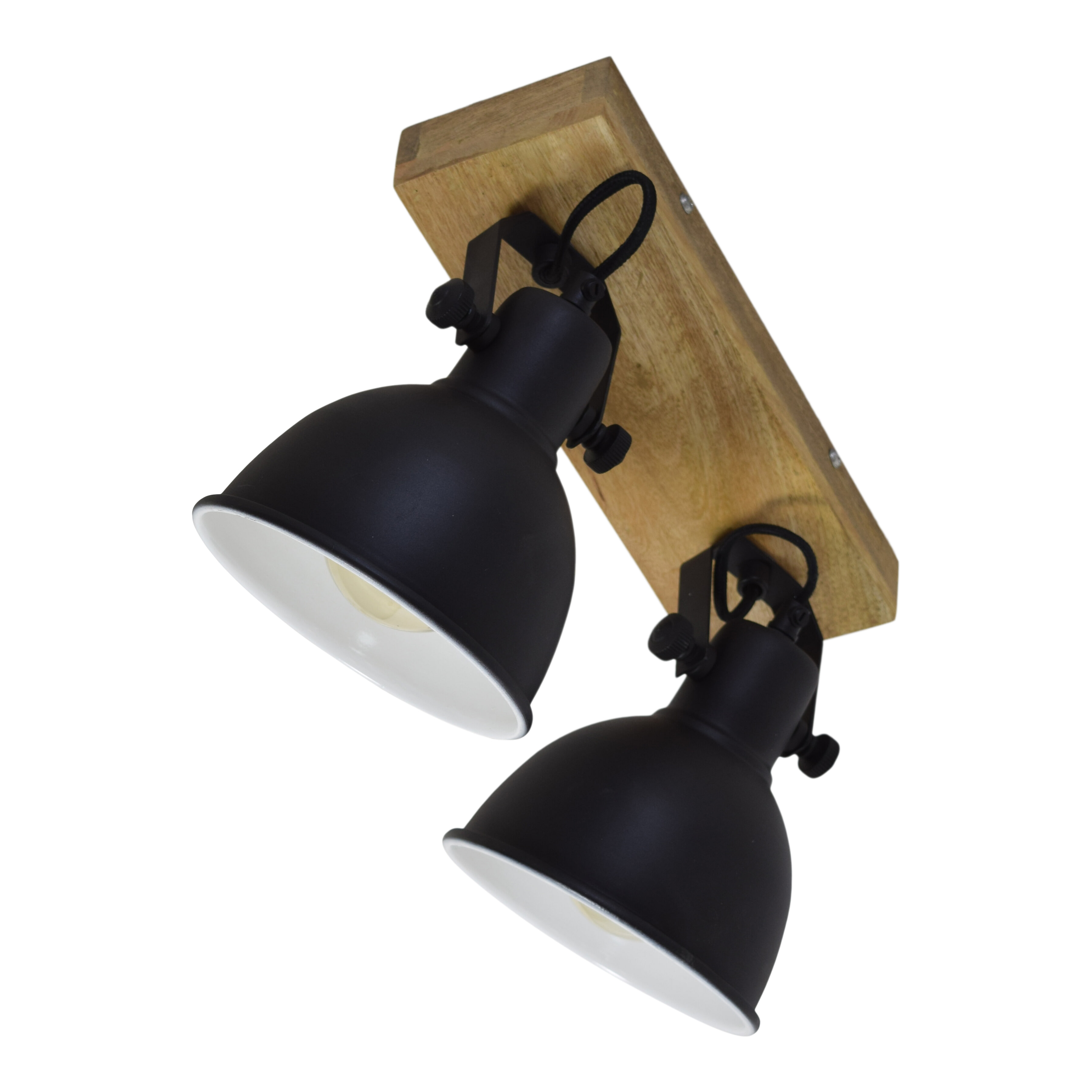 Urban Interiors Plafondspot 'Woody' Double, kleur Vintage Black
