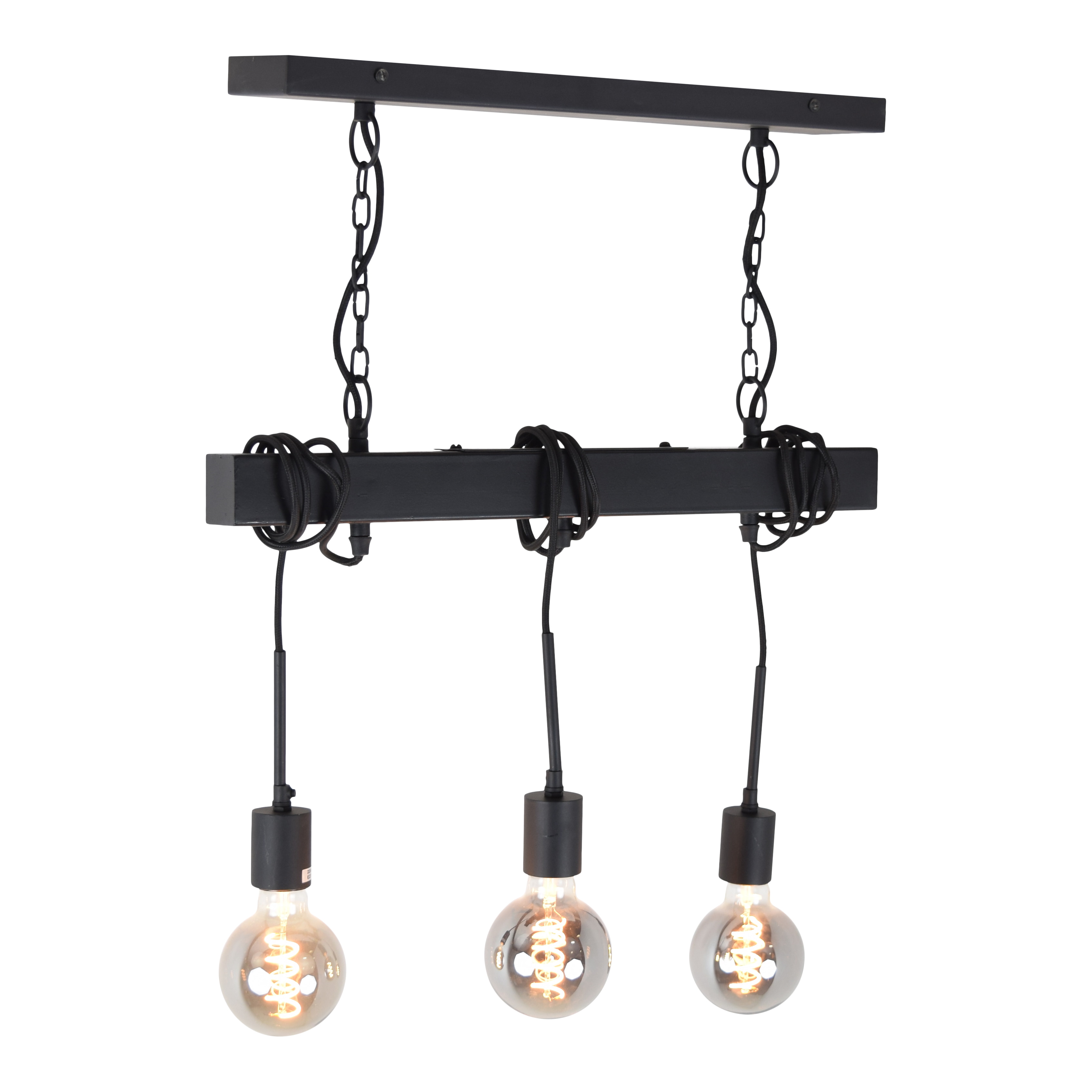 Urban Interiors Hanglamp 'Blox' 3-lamps, kleur Zwart