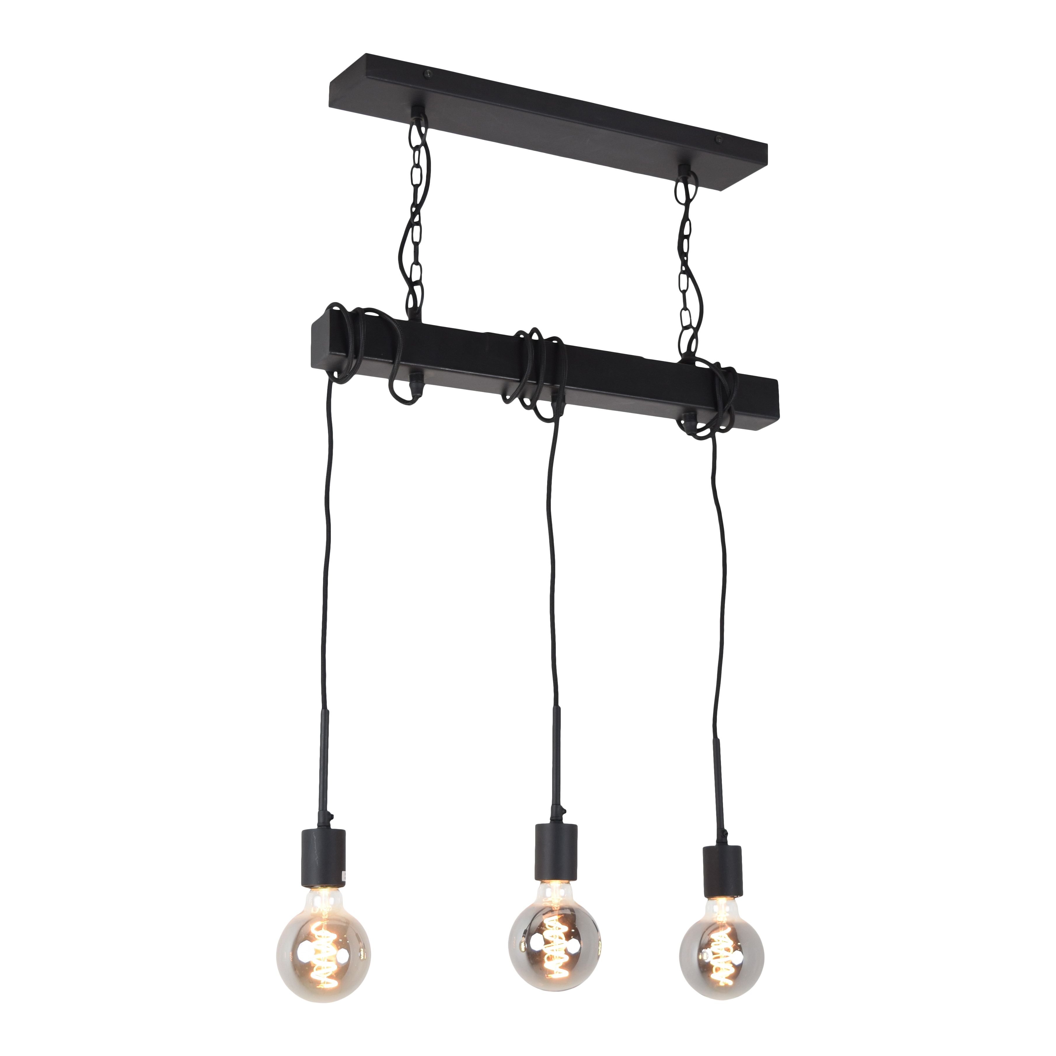 Urban Interiors Hanglamp 'Blox' 3-lamps, kleur Zwart