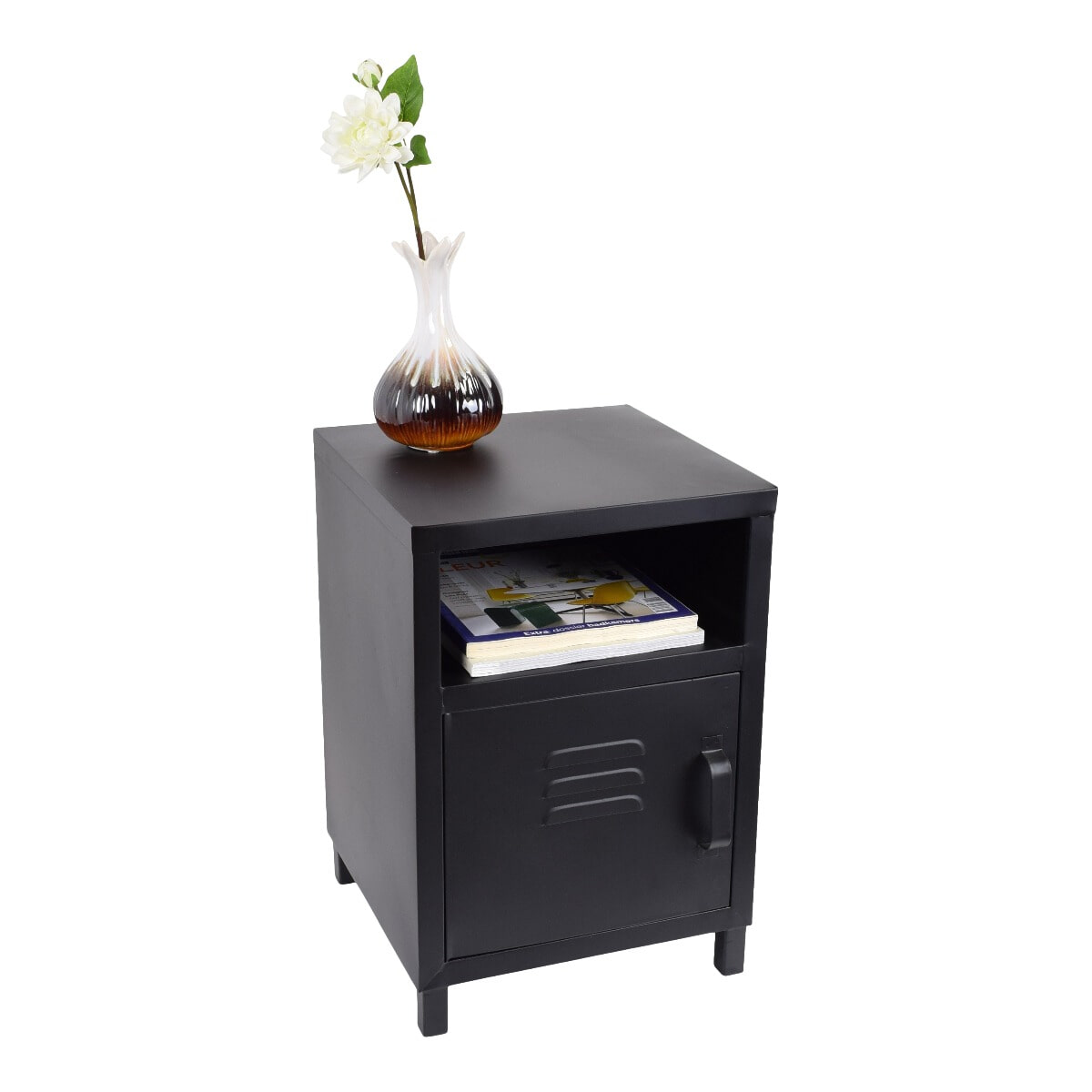 Urban Interiors Nachtkastje 'Mira' 35 x 35cm, kleur Zwart