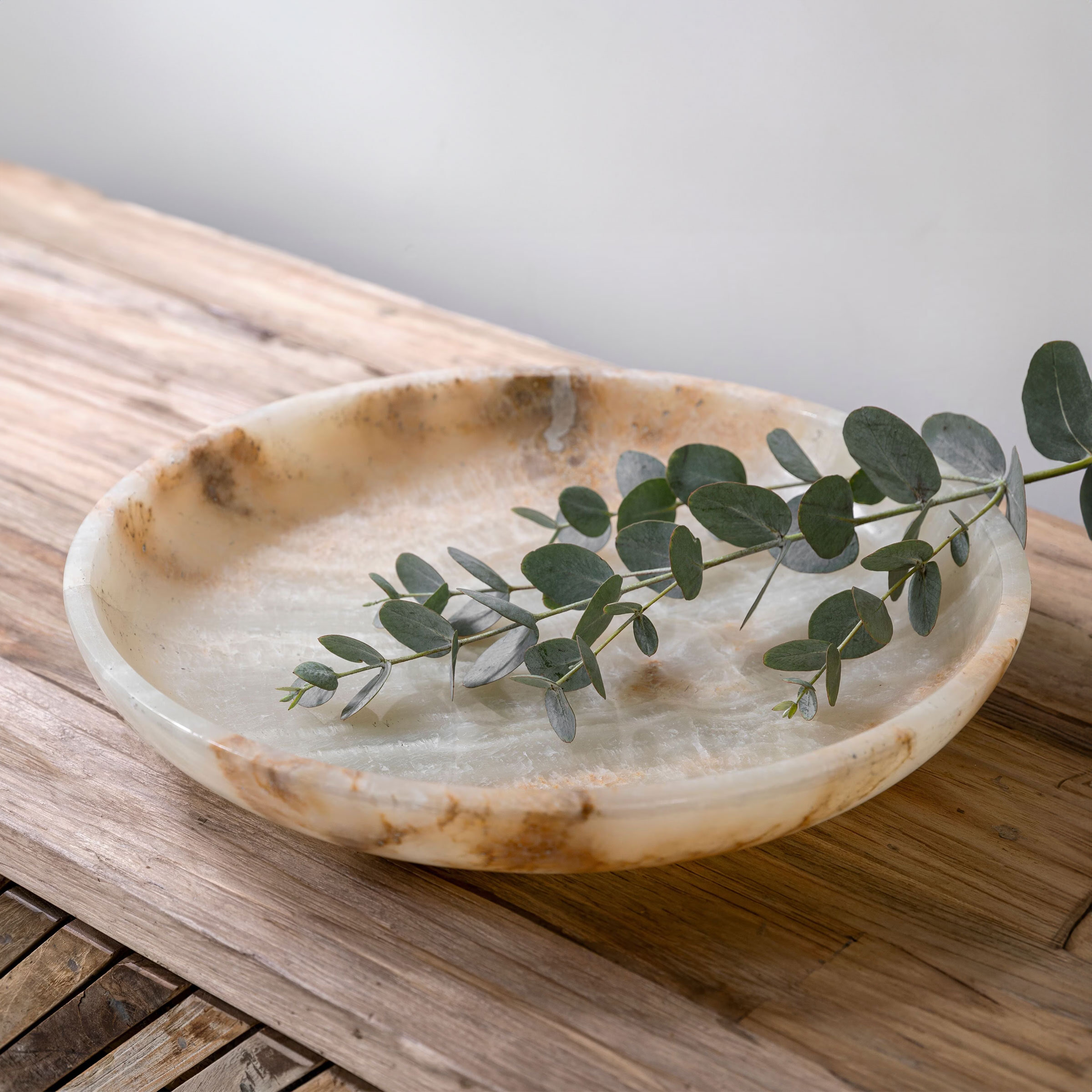 MUST Living Schaal Aphrodite Onyx - Wit