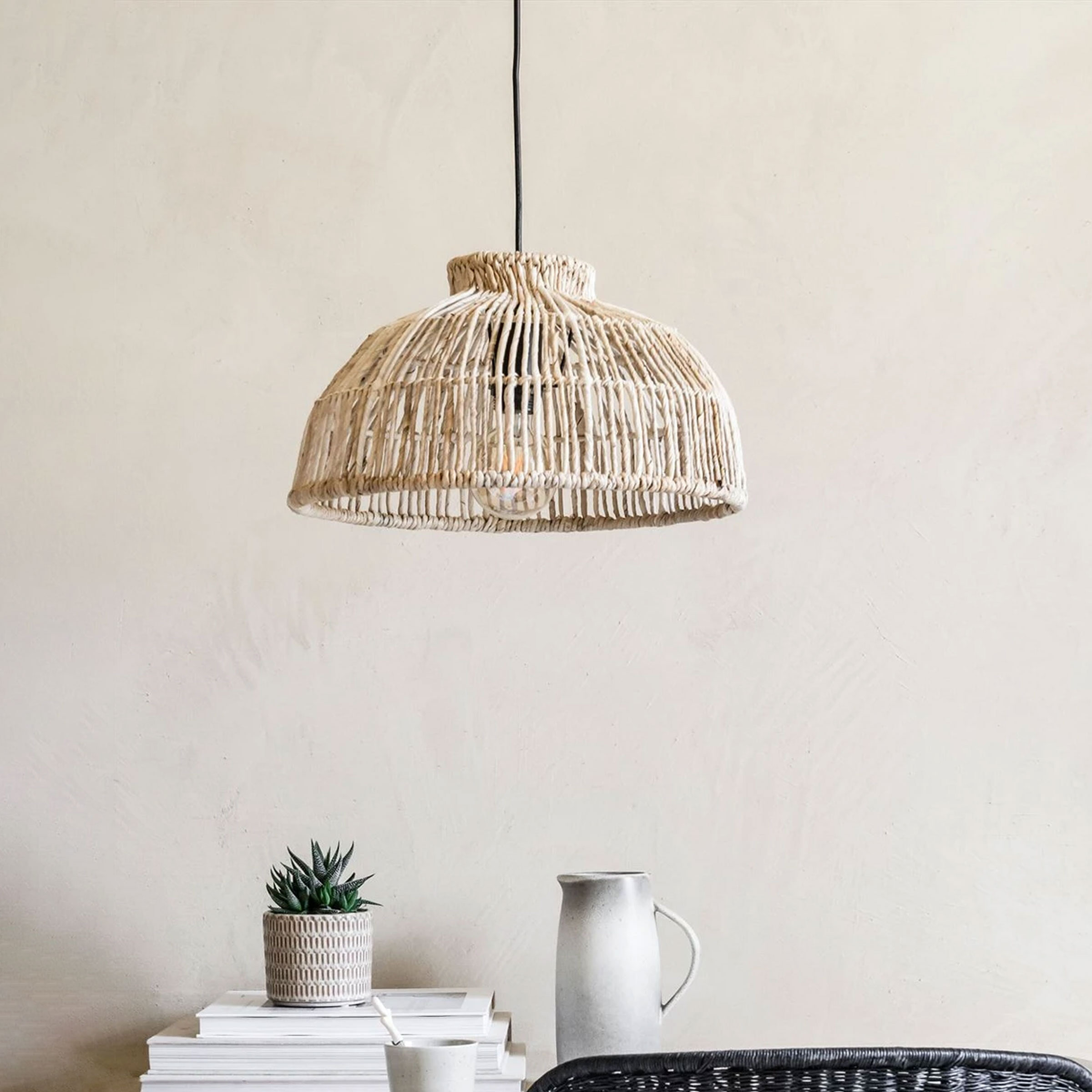 MUST Living Hanglamp Portinatx Bananenblad - Naturel