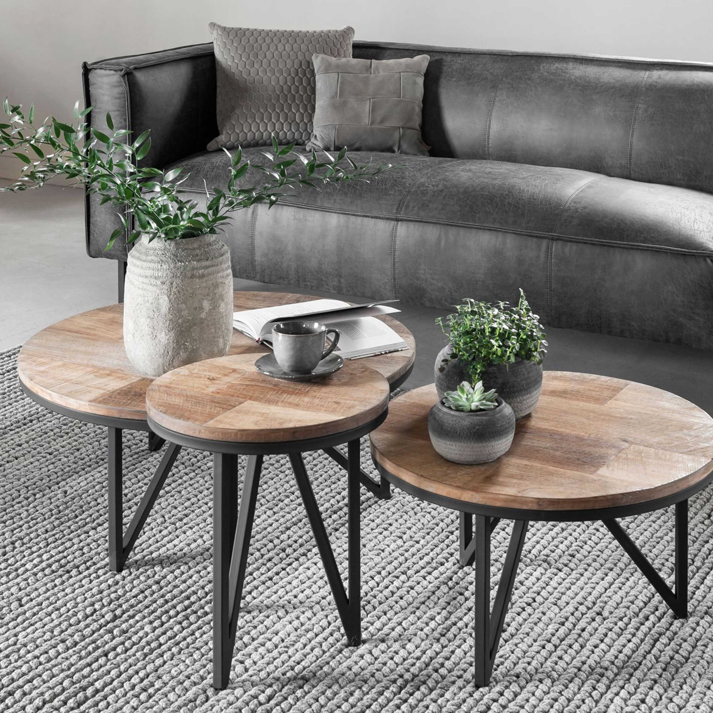 DTP Home Bijzettafel 'Odeon' Teakhout, 40cm