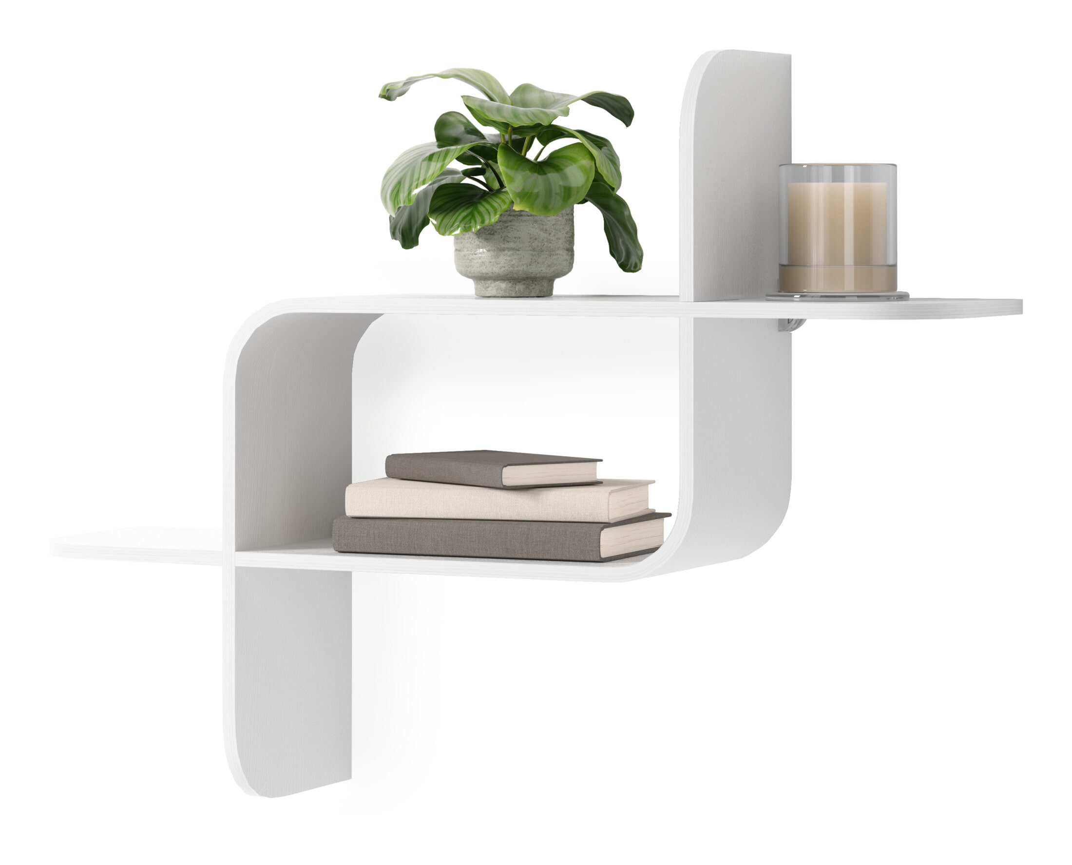 Umbra Wandplank 'Montage' 48 x 64cm, kleur Wit