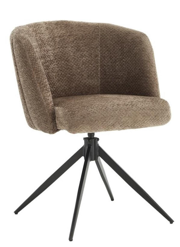 Tower Living Draaibare Eetkamerstoel 'Cuvio' Geweven stof