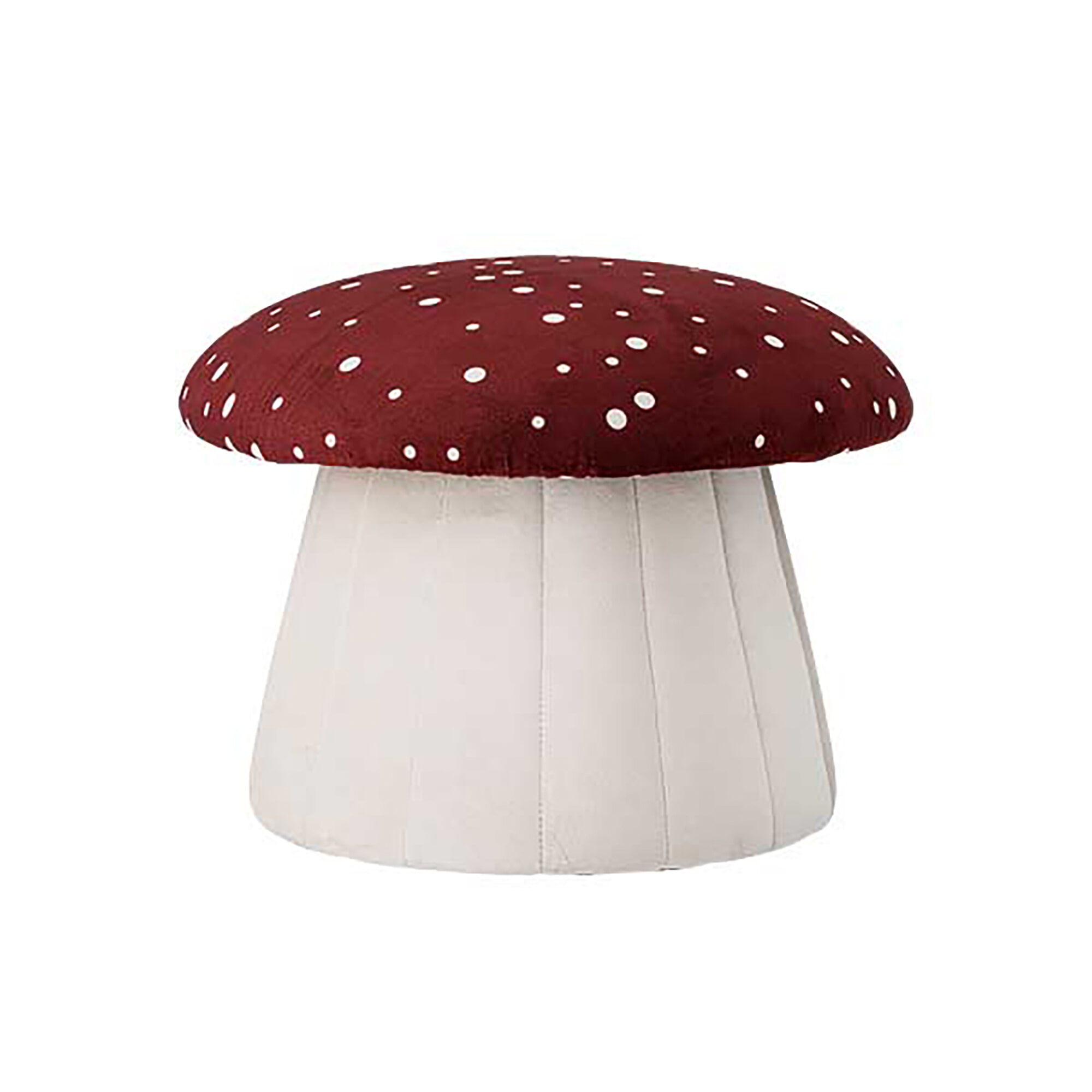 Bloomingville MINI Poef Lue Paddenstoel, 37cm - Rood