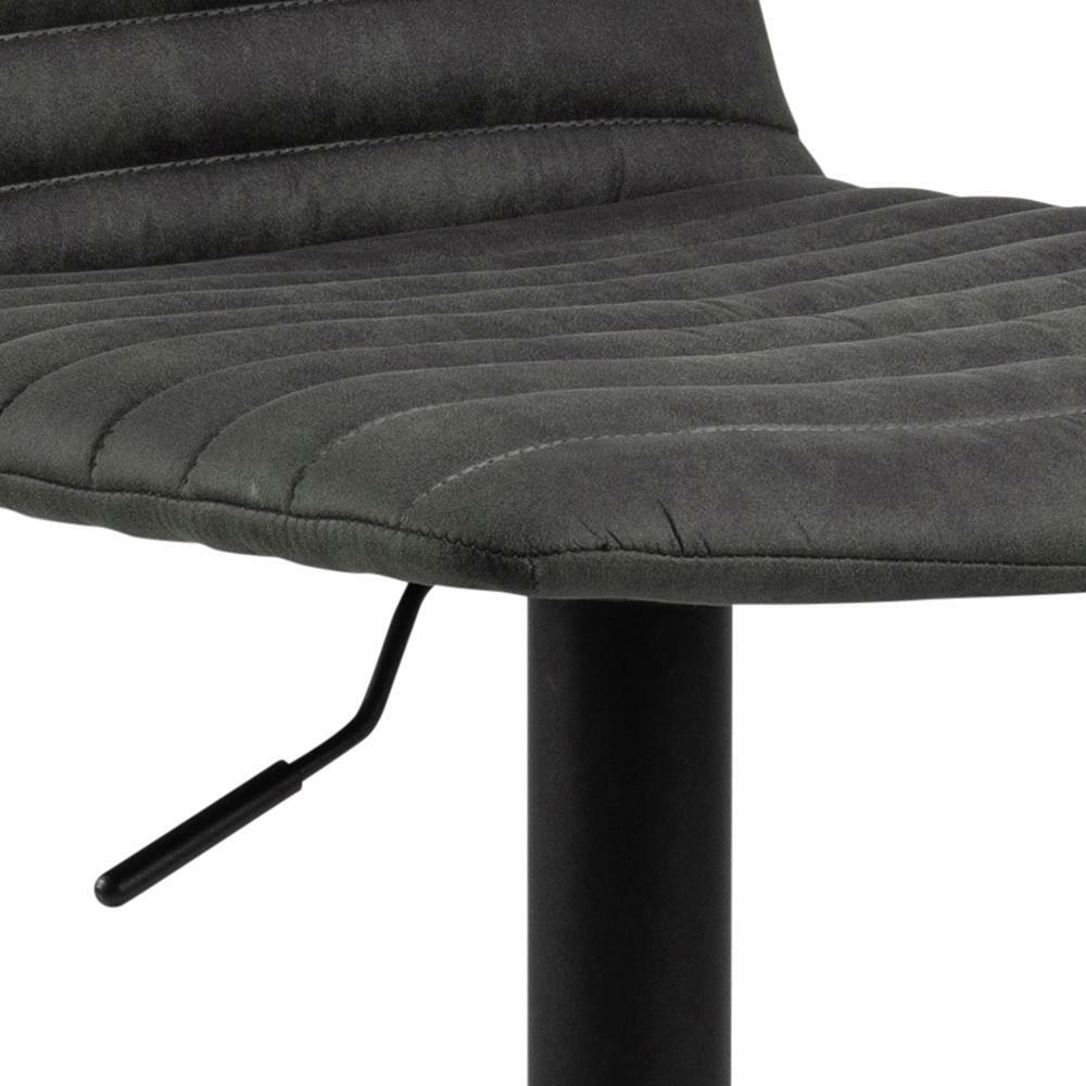 Bendt Draaibare Barkruk 'Yordy' PU, kleur Antraciet (zithoogte 60.5-82cm)