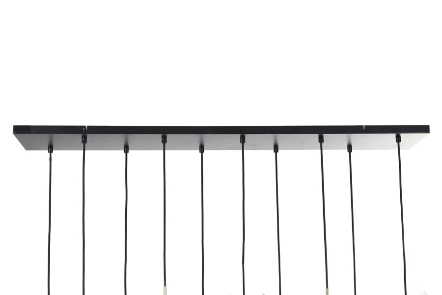 Light & Living Hanglamp 'Rakel' 10-Lamps, kleur Antiek Brons / Smoke