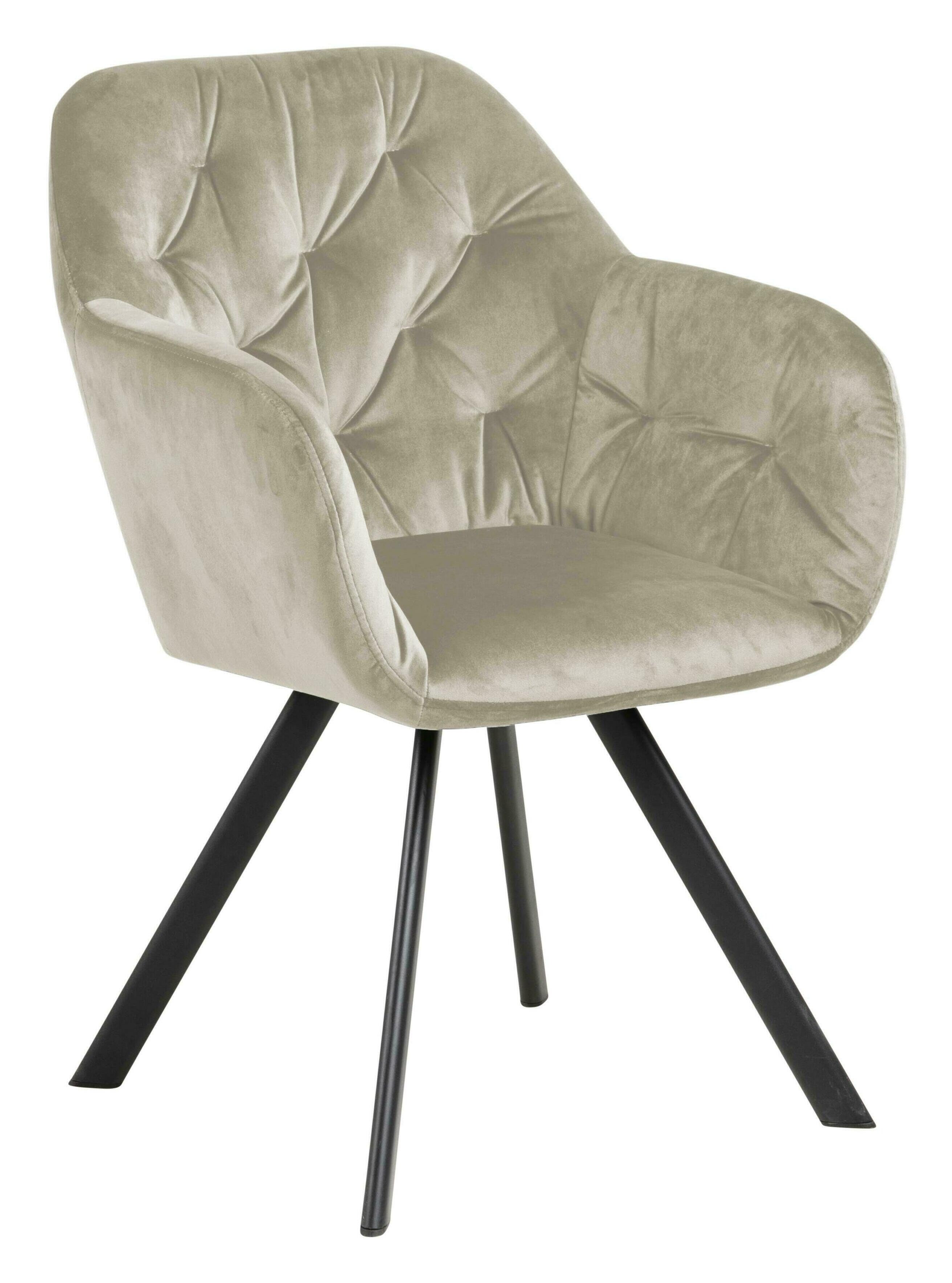 Sohome Eetkamerstoel Chistian - Velvet - Sand