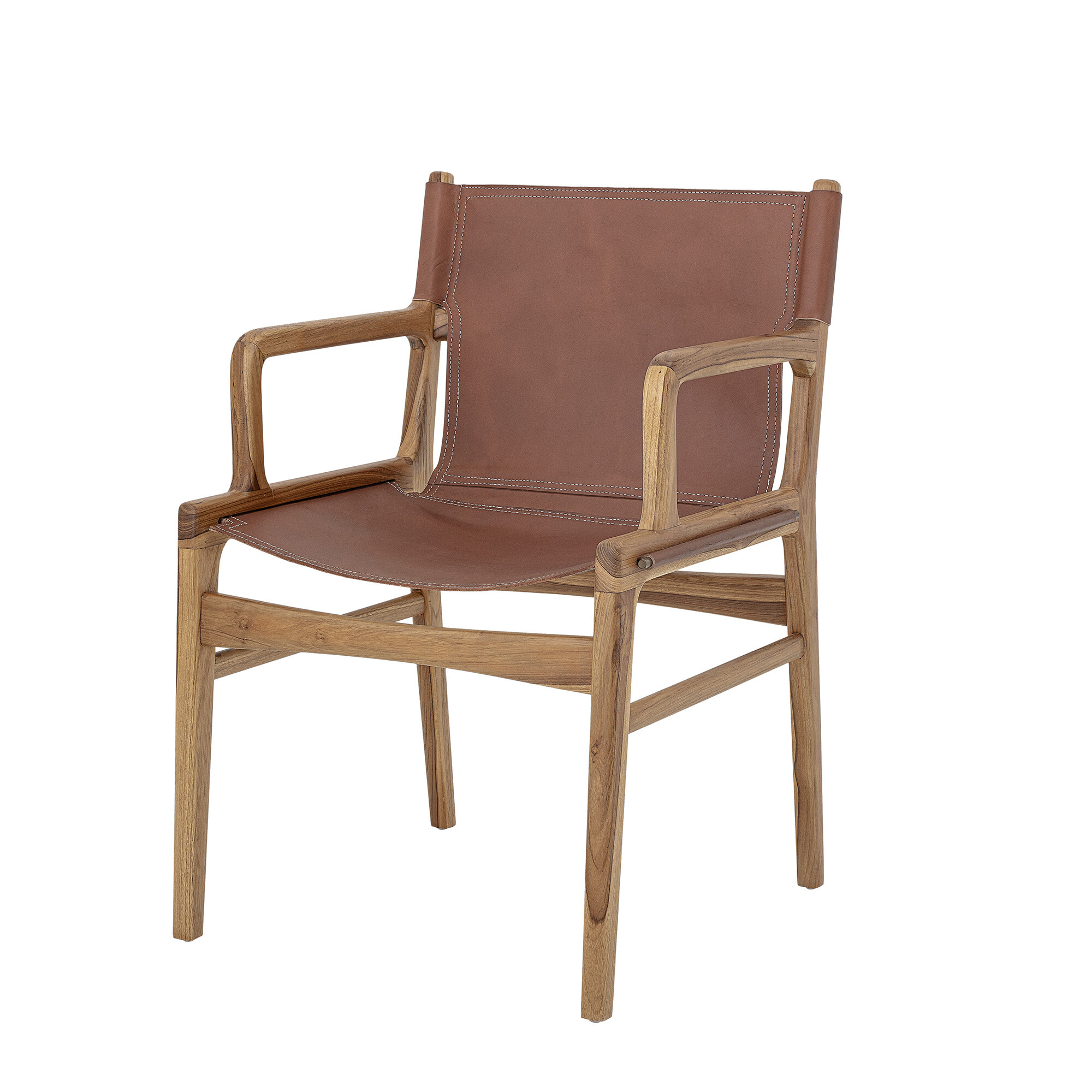 Bloomingville Fauteuil Ollie Leer - Bruin