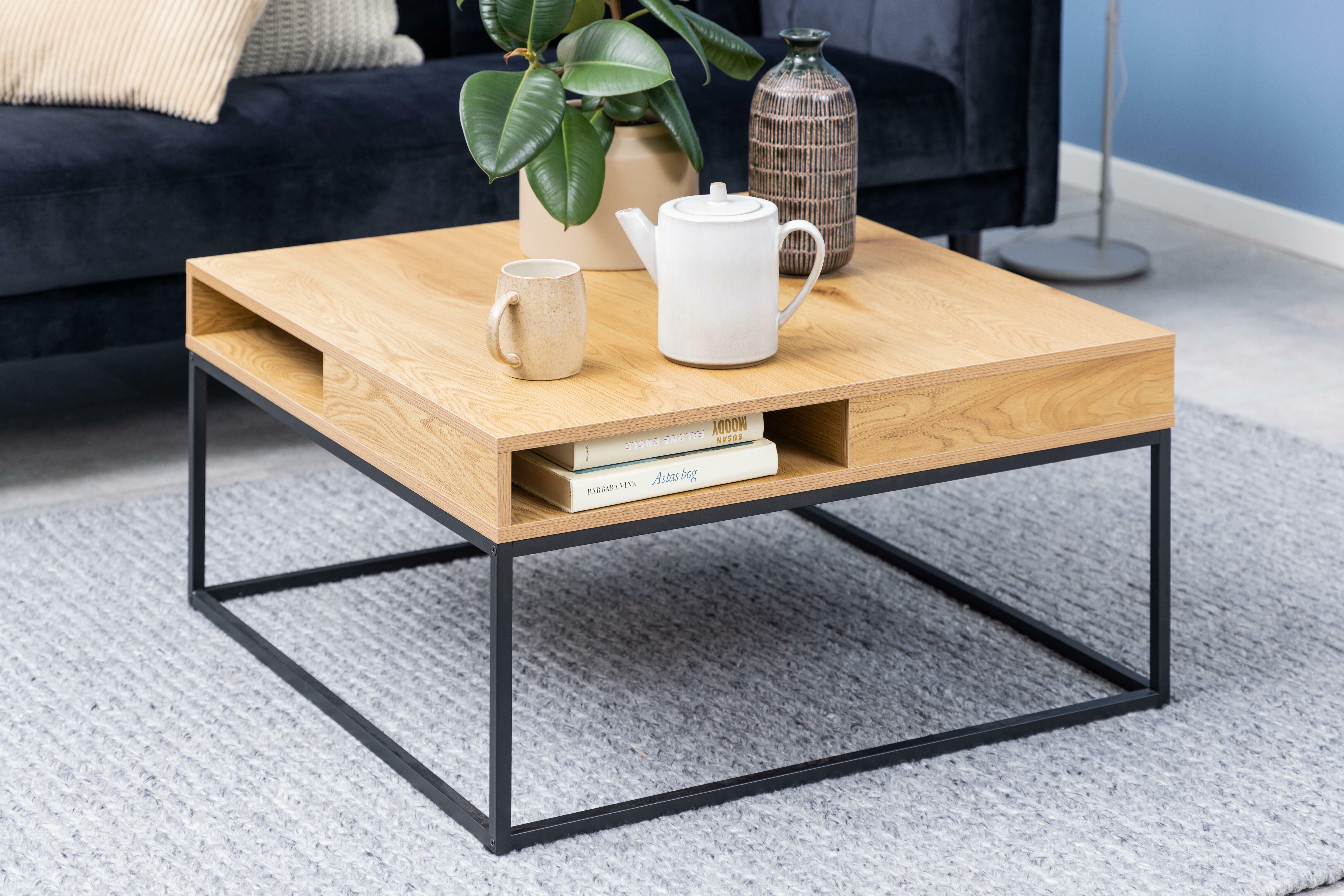 Bendt Salontafel 'Nightingale' EIken, 80 x 80cm, kleur Naturel