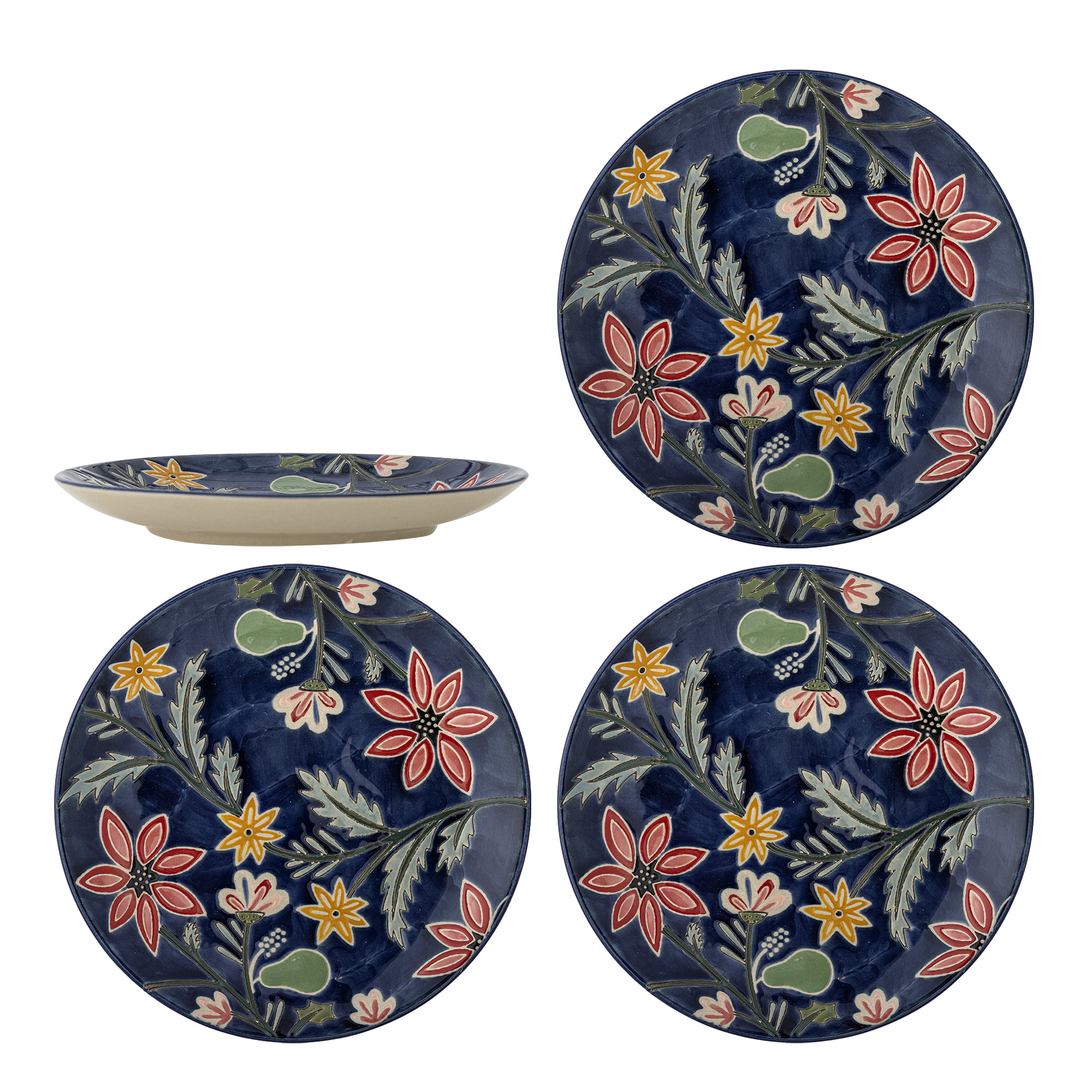 Bloomingville Bord Meredith Set van 4 stuks - Meerkleurig