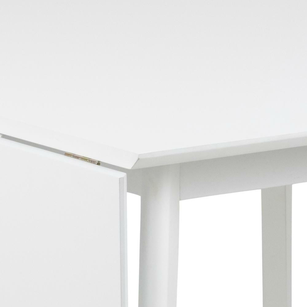 Bendt Uitschuifbare Eettafel 'Torkil' 80-120 x 80cm, kleur Wit