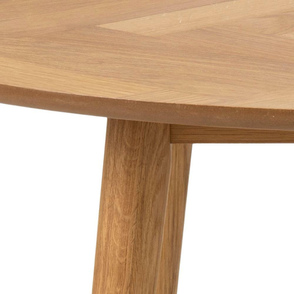 Bendt Ronde Eettafel 'Ebbe' Visgraat, 120cm