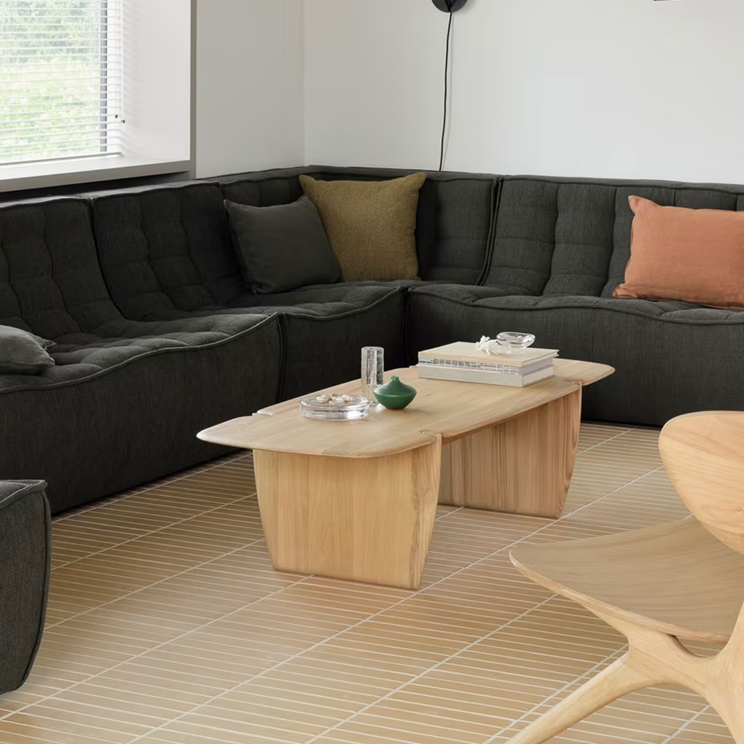 Ethnicraft Salontafel 'PI' Eikenhout, 155 x 58cm, kleur Naturel