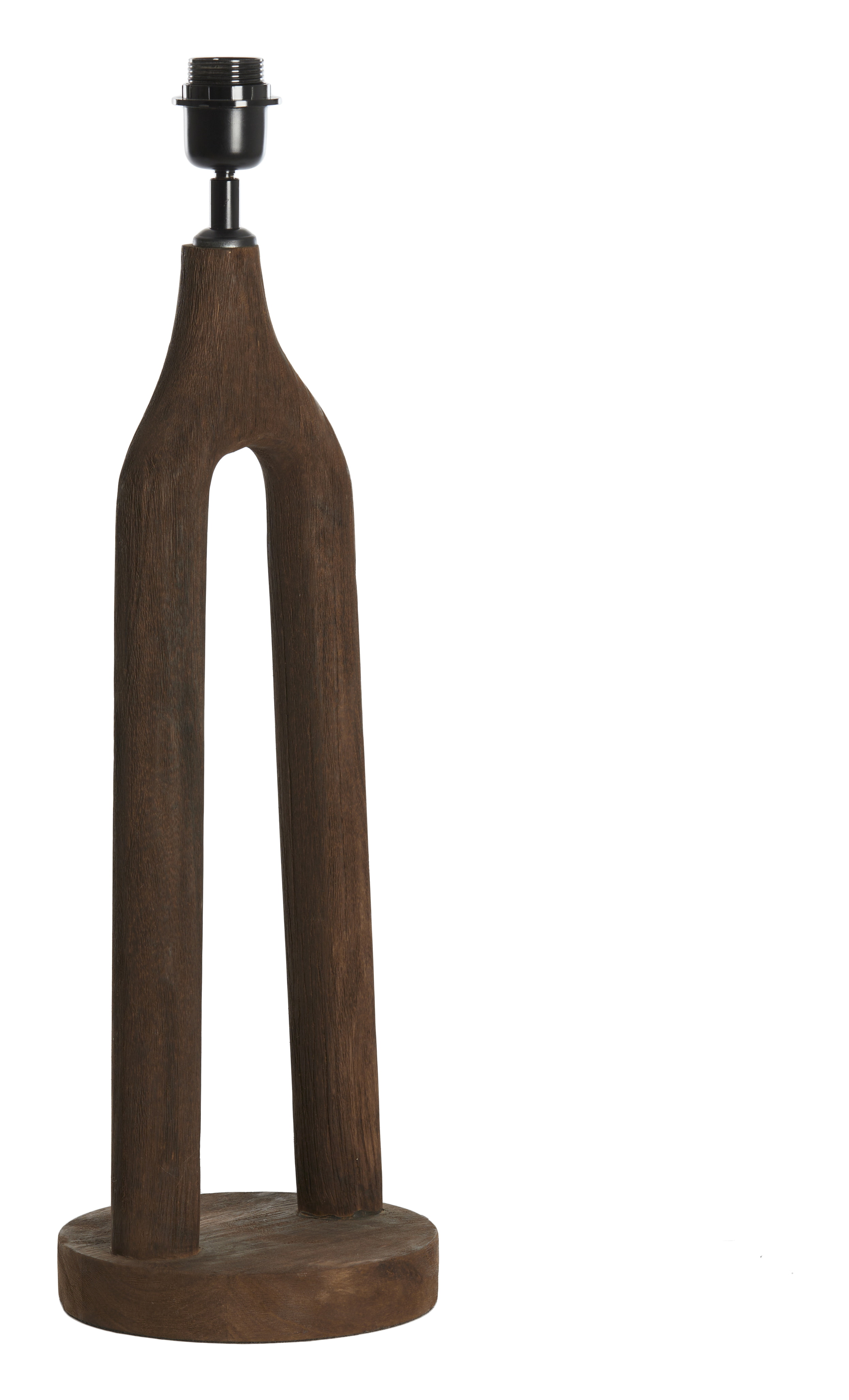 Light & Living Tafellamp 'Xitta' Mangohout, 55cm, kleur Donkerbruin (excl. kap)