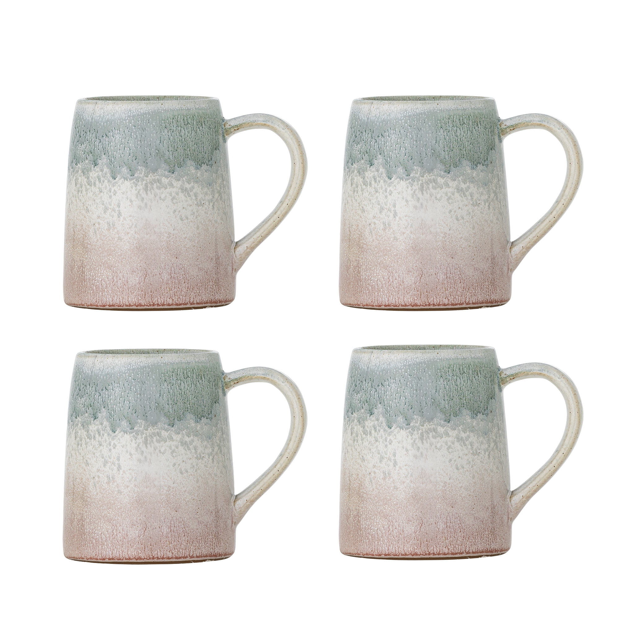 Bloomingville Mok Winnie Set van 4 stuks - Groen/Roze
