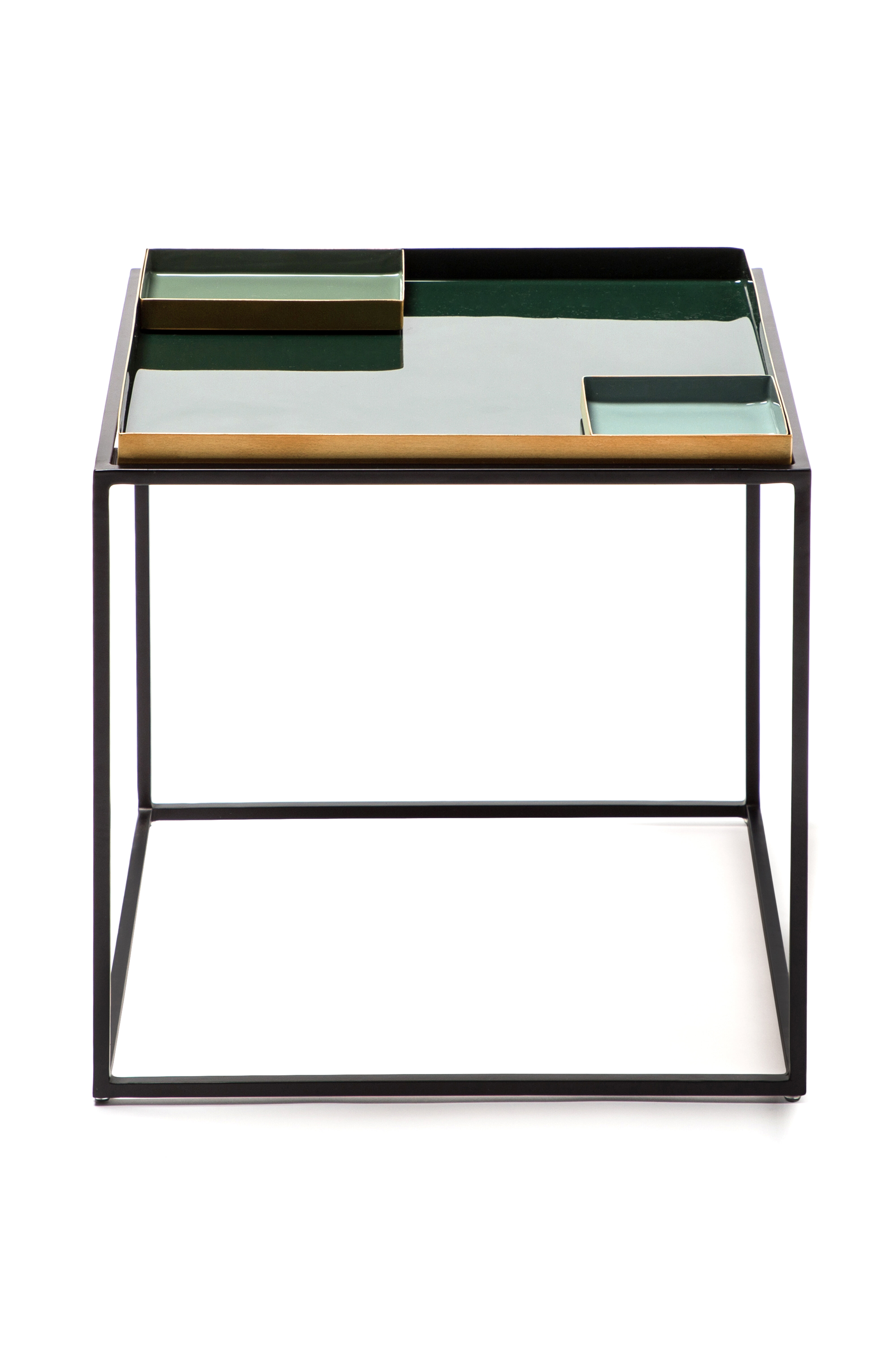 Kayoom Bijzettafel 'Famosa' kleur groen, 40 x 40cm Kayoom Bijzettafel 'Famosa' kleur groen, 40 x 40cm