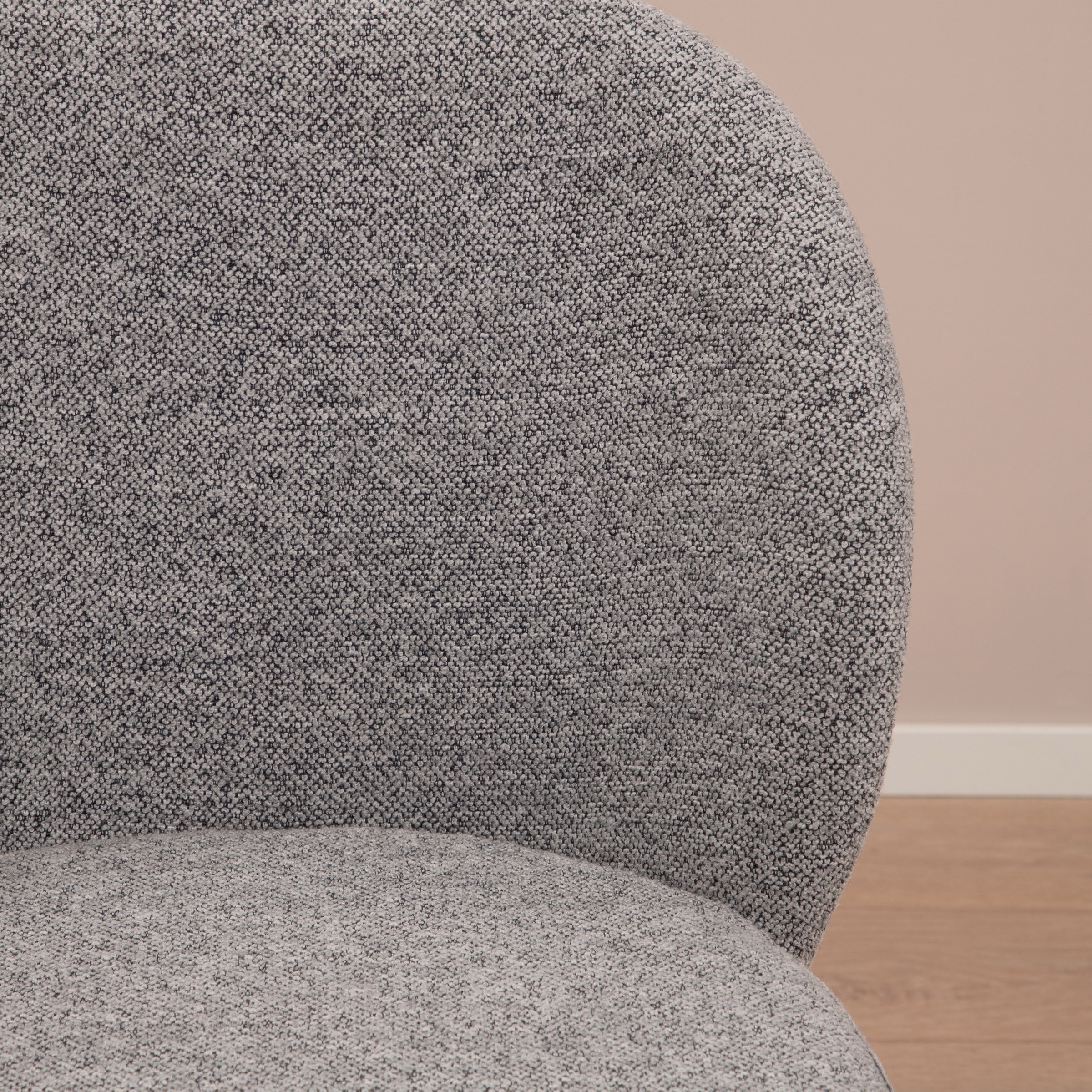 Sohome Eetkamerstoel 'Sophia' Bouclé, kleur Grijs