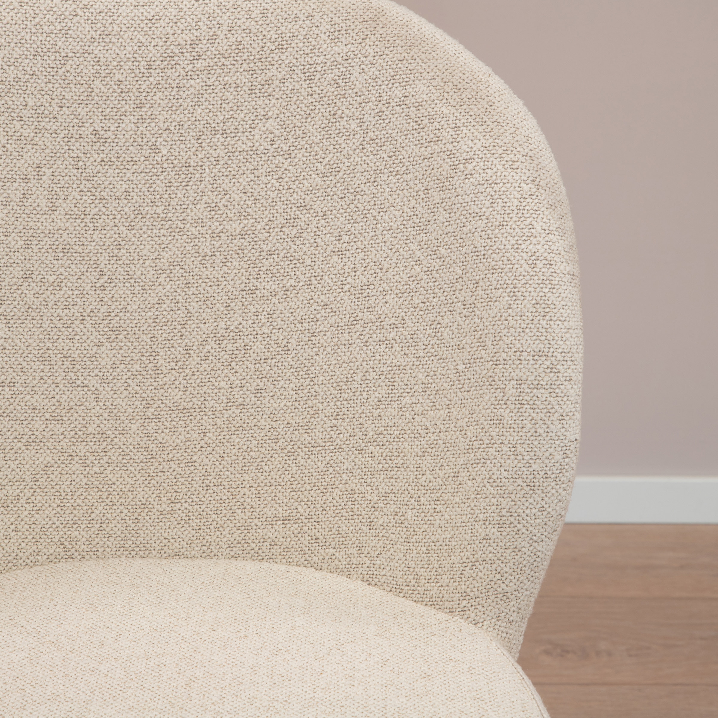 Sohome Eetkamerstoel 'Sophia' Bouclé, kleur Crème