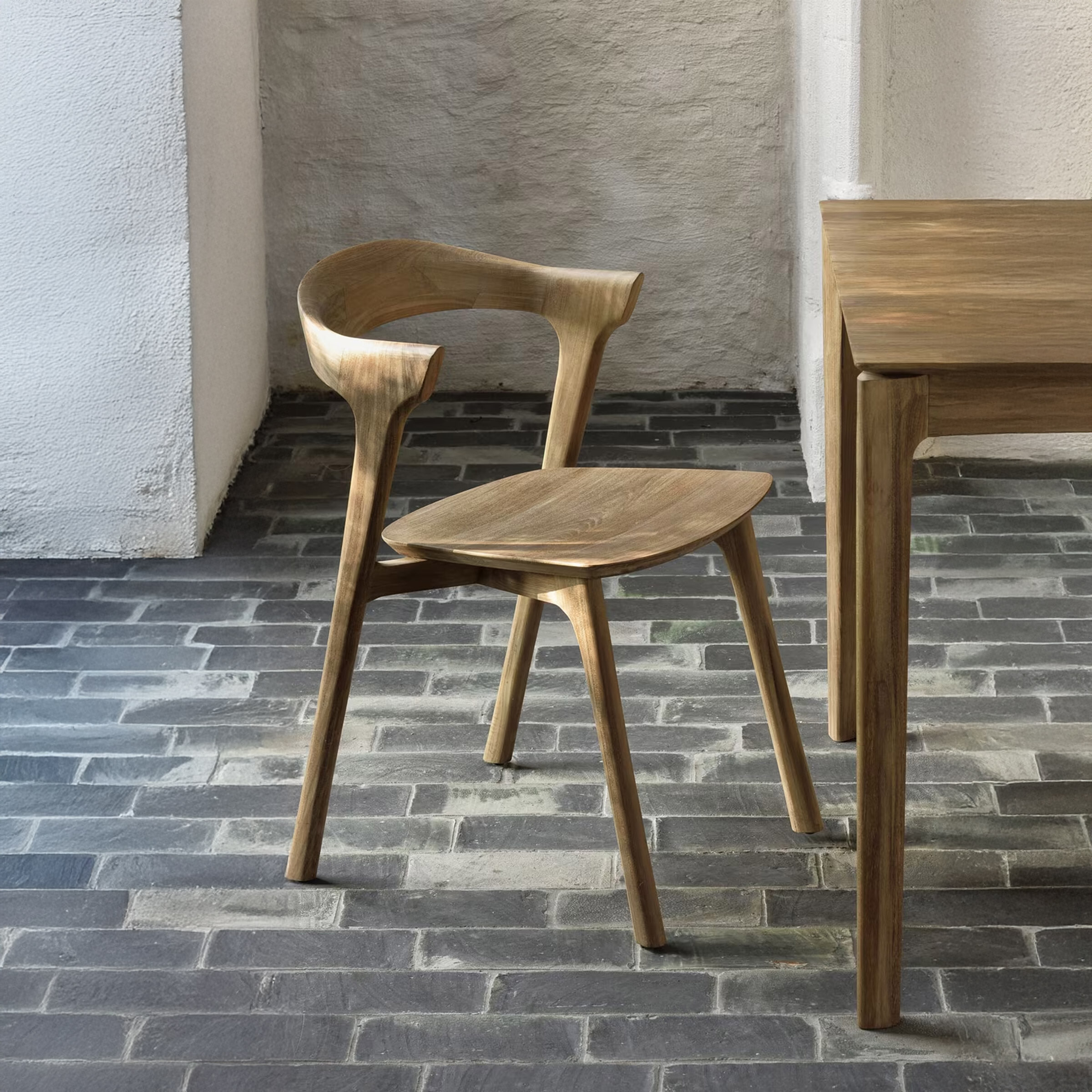 Ethnicraft Eetkamerstoel 'Bok' Teakhout