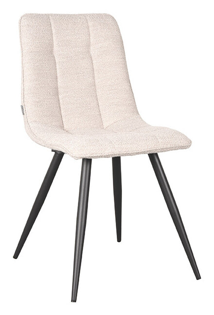 LABEL51 Eetkamerstoel 'Jelt' Bouclé, kleur Naturel
