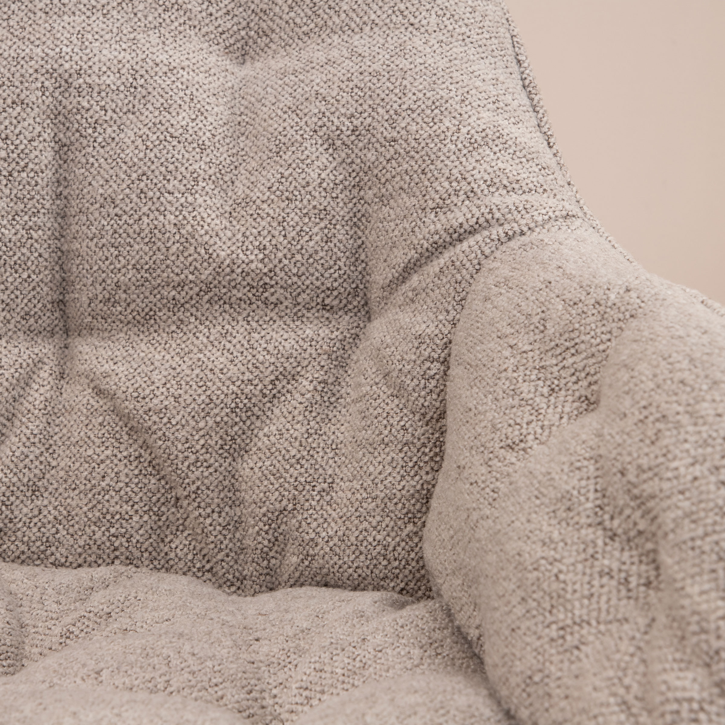 Sohome Eetkamerstoel 'Milly' Bouclé, kleur Beige