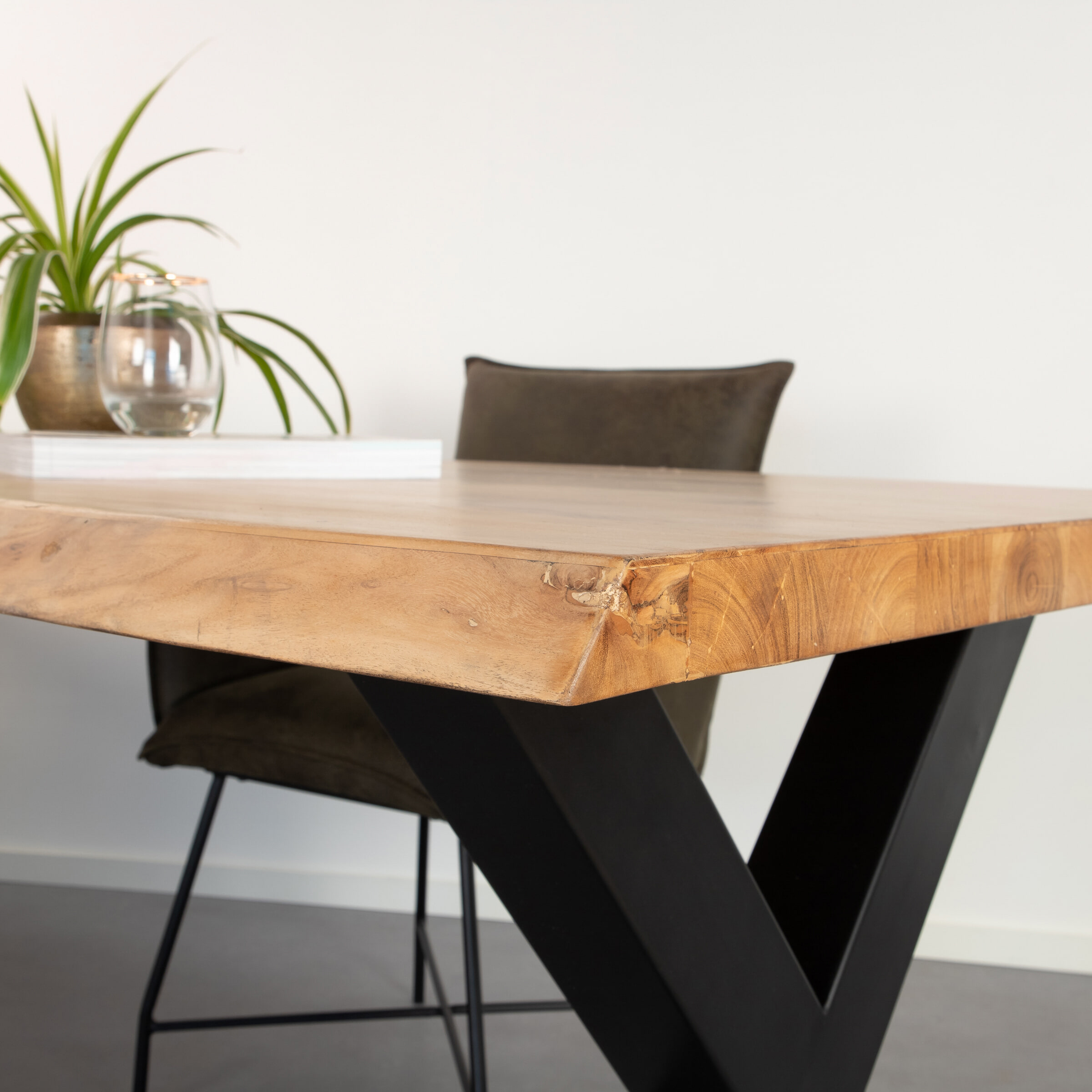 Sohome Boomstam Eettafel 'Rosalie' Acacia, 200 x 100cm