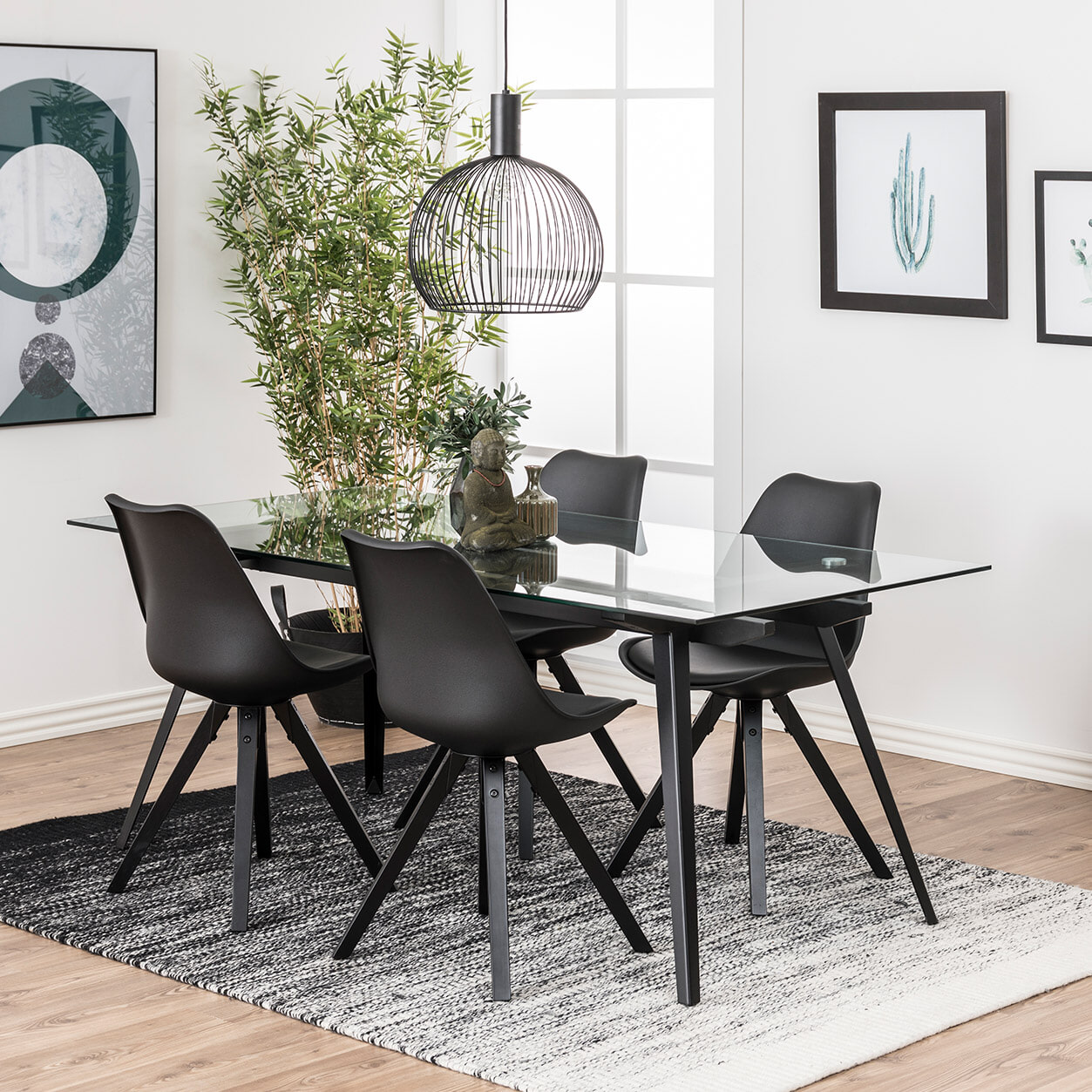 Bendt Glazen Eettafel 'Gitte' 180 x 90cm