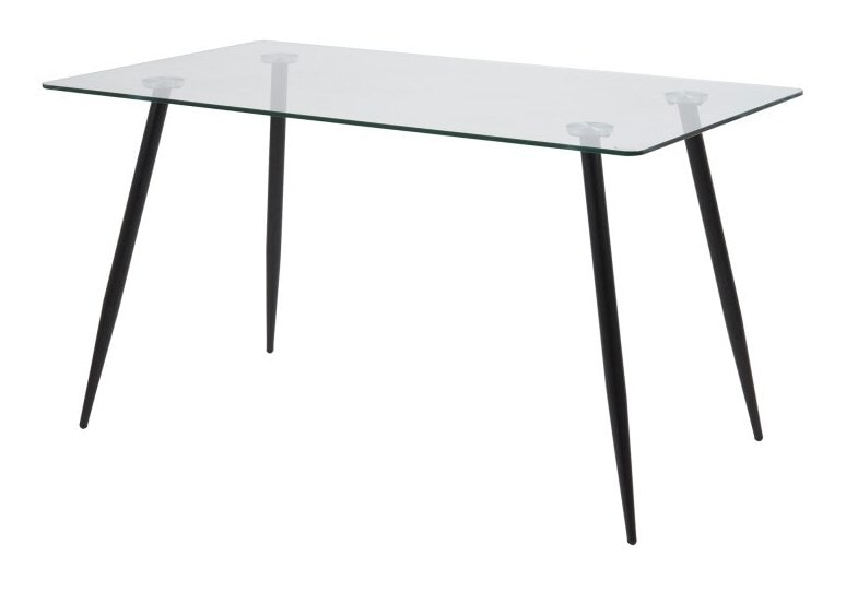 Bendt Eettafel 'Louise' 140 x 80cm met zwarte poten