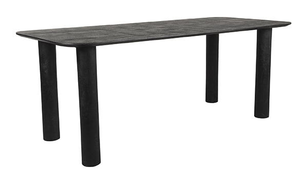 LABEL51 Eettafel Lucy Mangohout, 200 x 90cm - Zwart