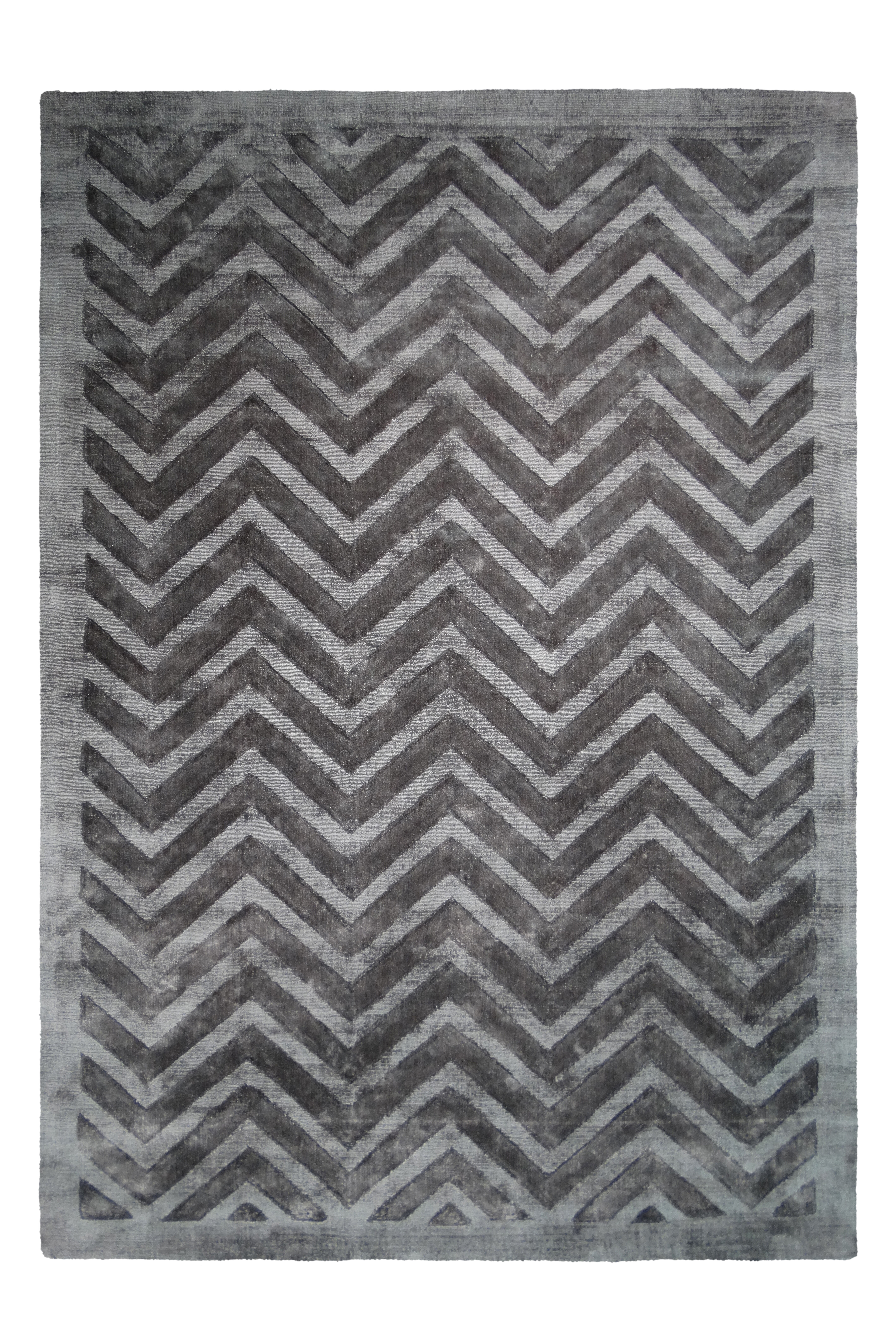 Kayoom Vloerkleed 'Luxury 410' kleur Grijs - Antraciet, 120 x 170cm