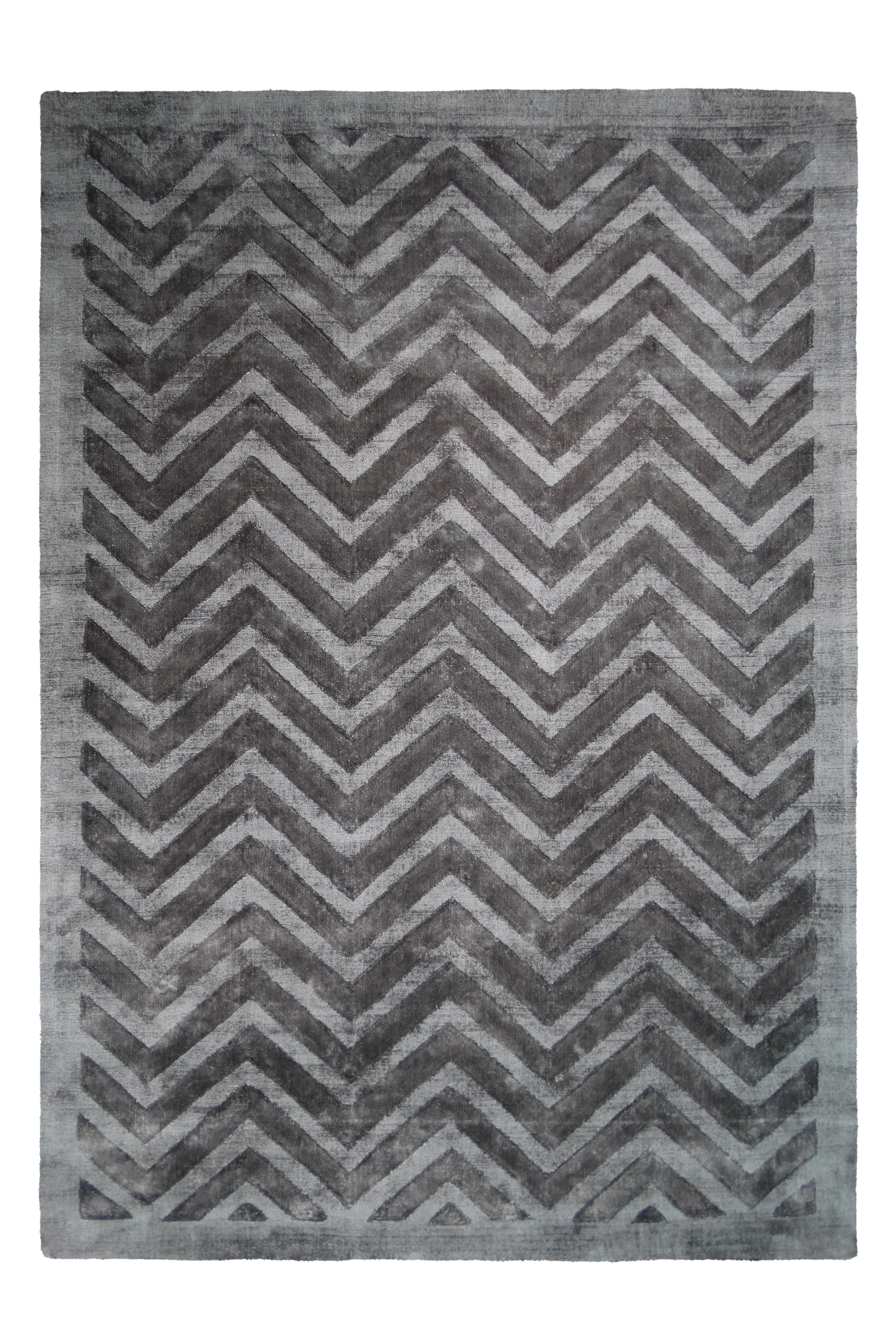 Kayoom Vloerkleed 'Luxury 410' kleur Grijs / Antraciet, 80 x 150cm Kayoom Vloerkleed 'Luxury 410' kleur Grijs / Antraciet, 80 x 150cm