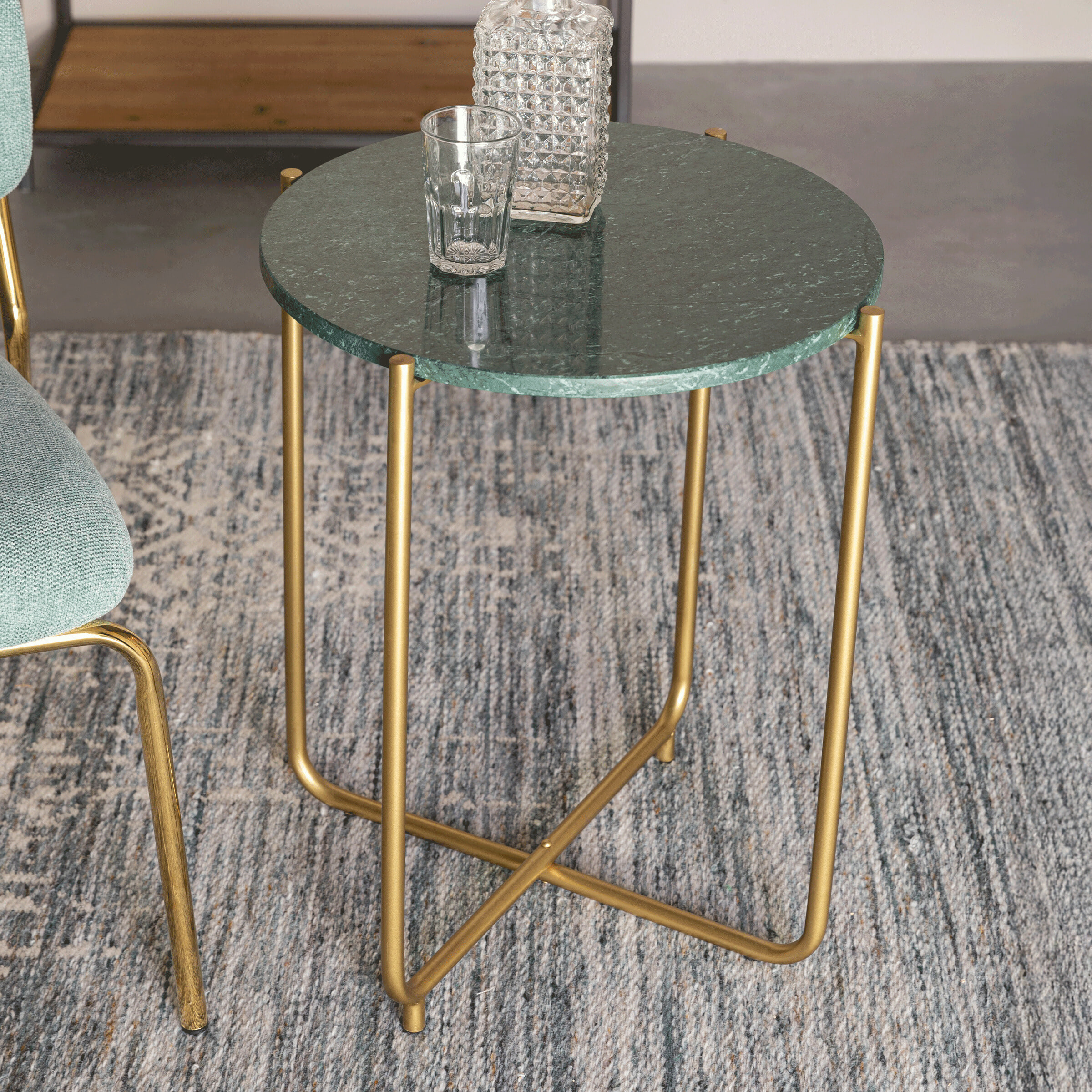 ZILT Ronde Bijzettafel 'Valdemar' Marmer, 45cm