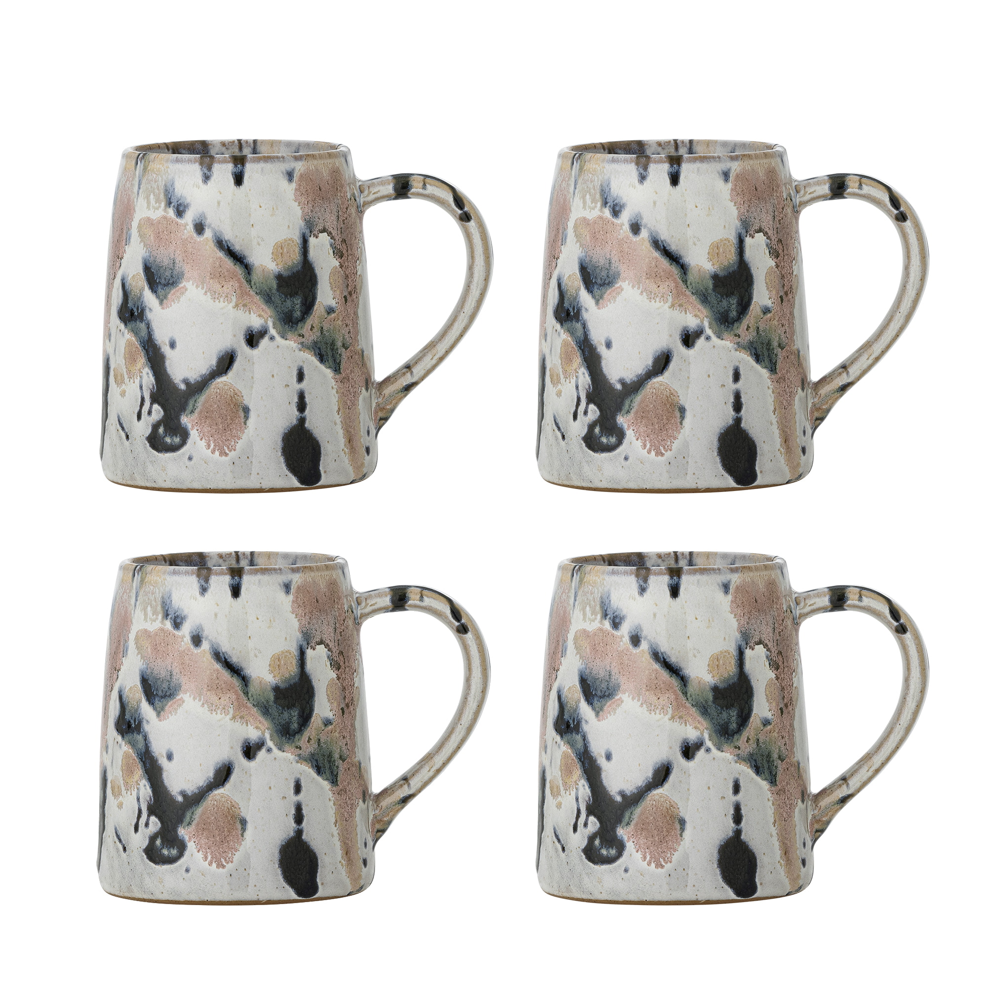 Bloomingville Mok Winnie Set van 4 stuks - Roze/Blauw